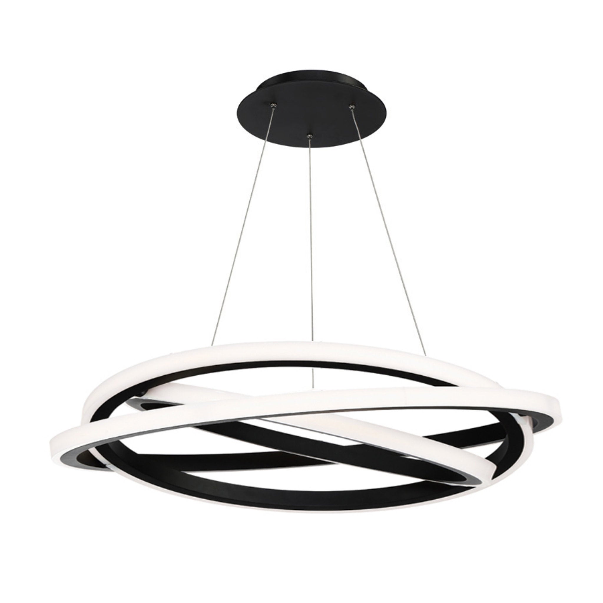 Modern Forms PD-24838-BK 3000K 82 Watt Veloce LED Chandelier in Black