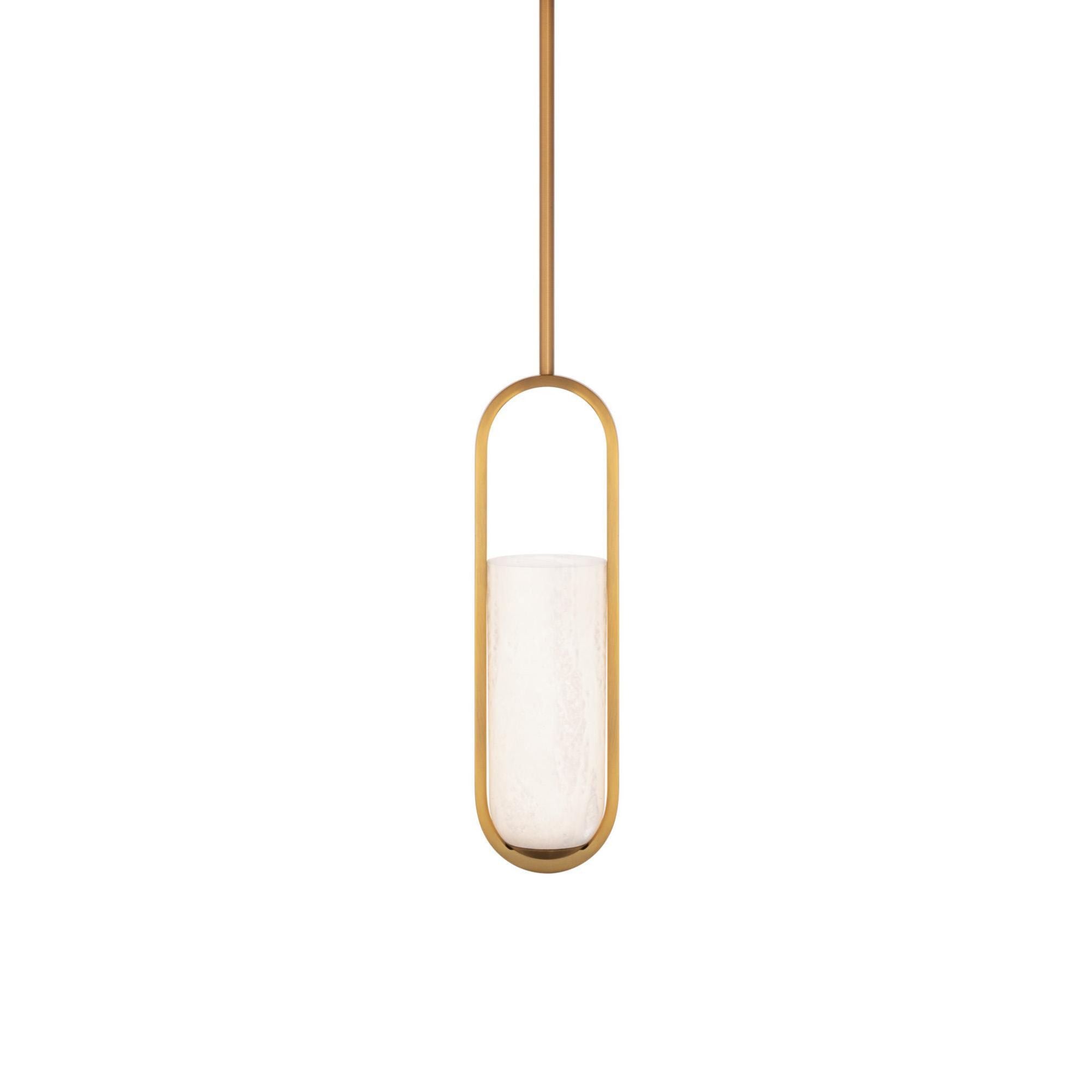 Rollins 16in LED Mini Pendant 3000K in Aged Brass