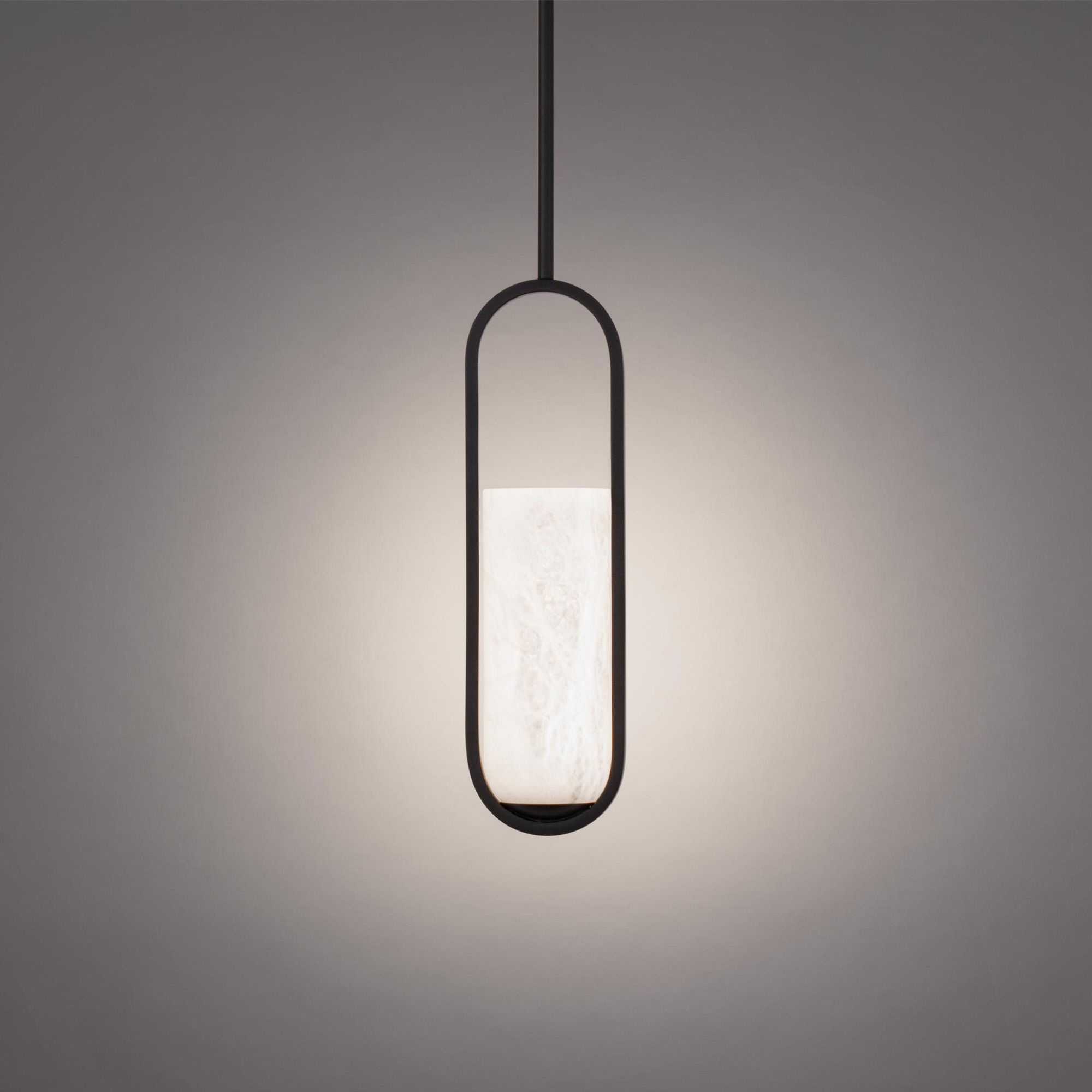 Rollins 16in LED Mini Pendant 3000K in Black