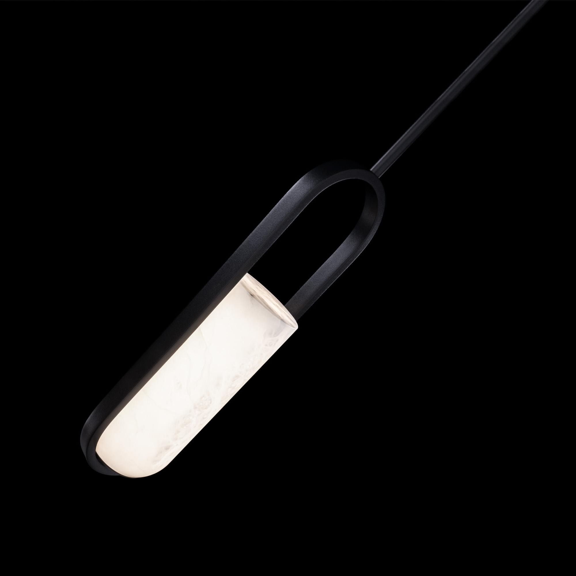 Rollins 16in LED Mini Pendant 3000K in Black