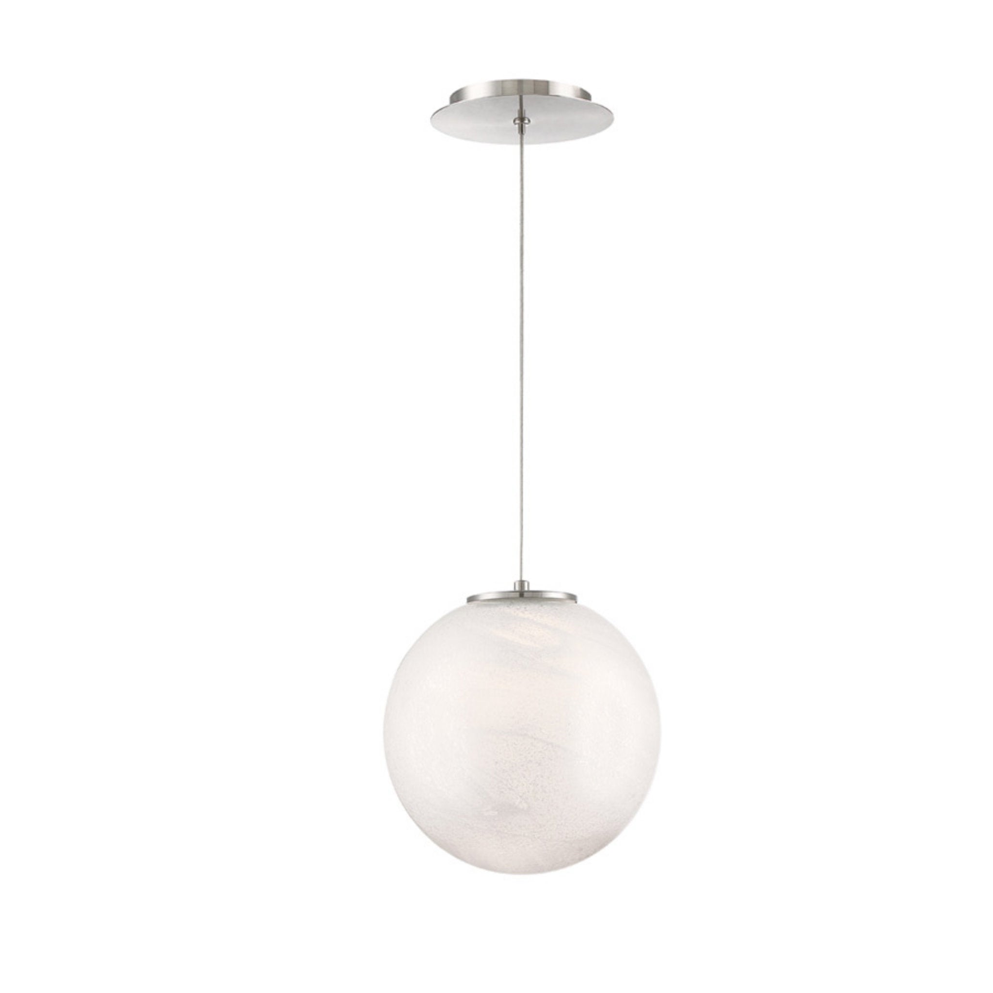Modern Forms PD-28801-BN 3000K 7 Watt Cosmic Crystal LED Pendant in Brushed Nickel