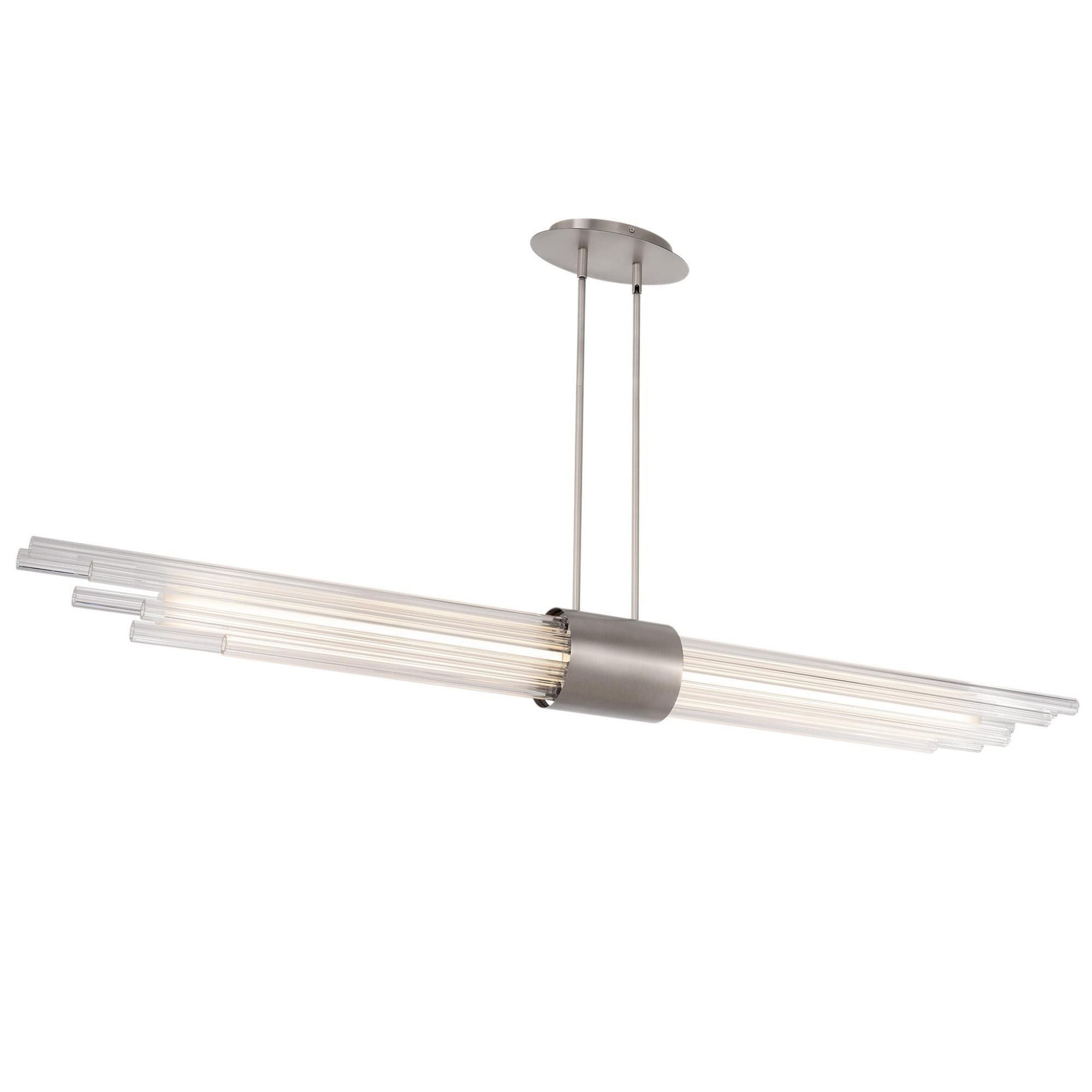 Luzerne 56in LED Linear Pendant 3000K in Brushed Nickel
