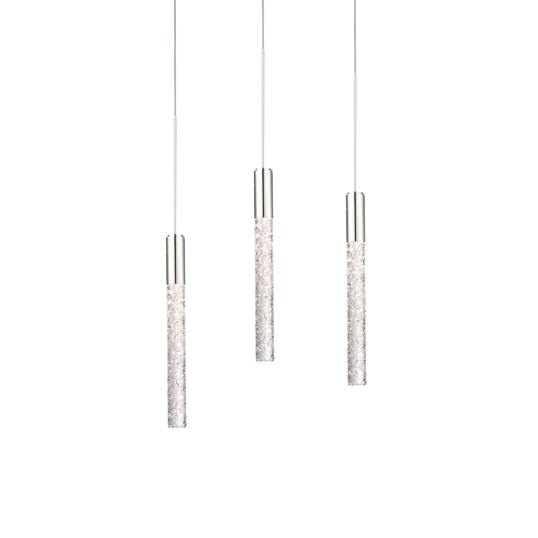 Modern Forms PD-35603-PN 3000K 16.5 Watt Magic LED Round Chandelier in Polished Nickel