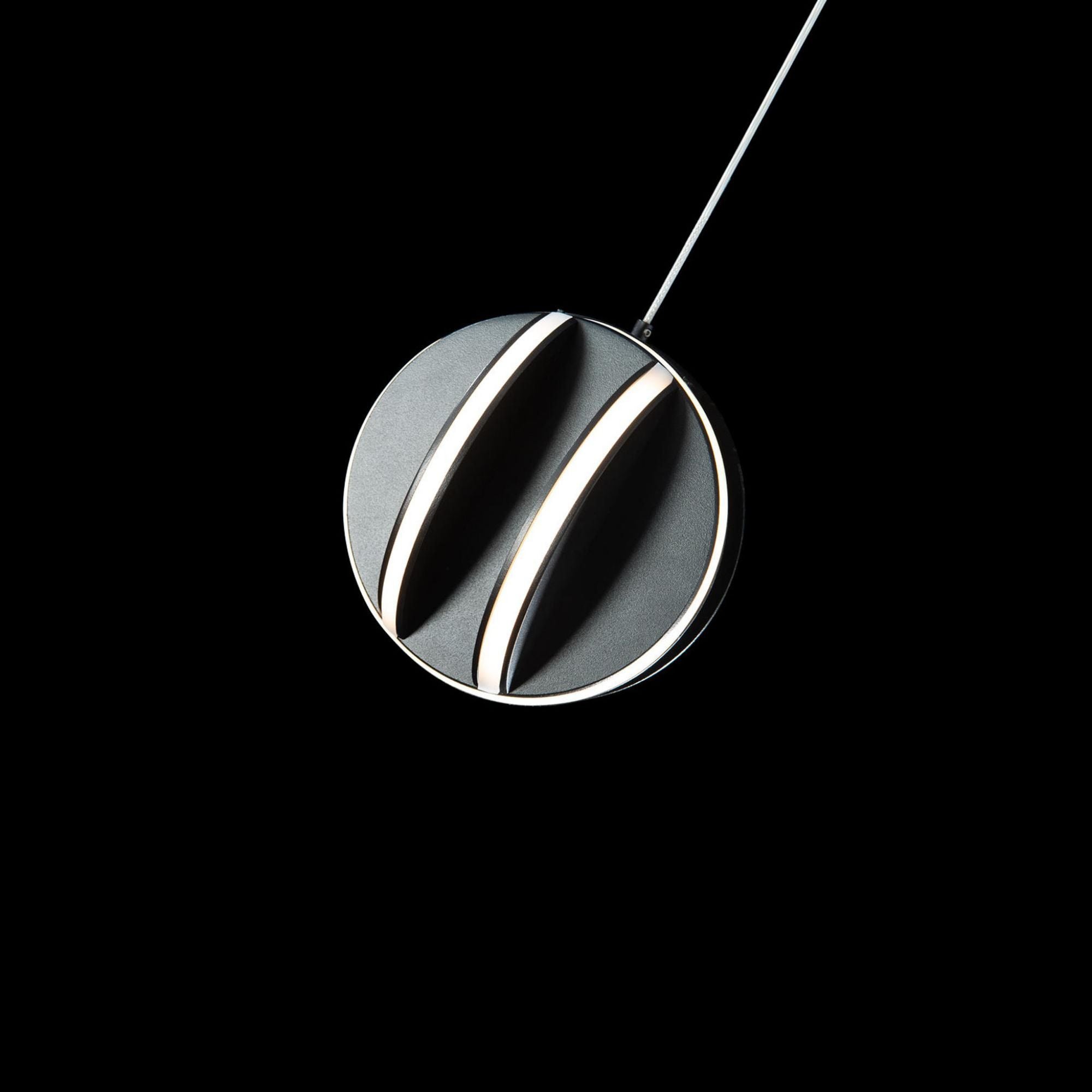 Carillion LED 1 Light Mini Pendant 3000K in Black