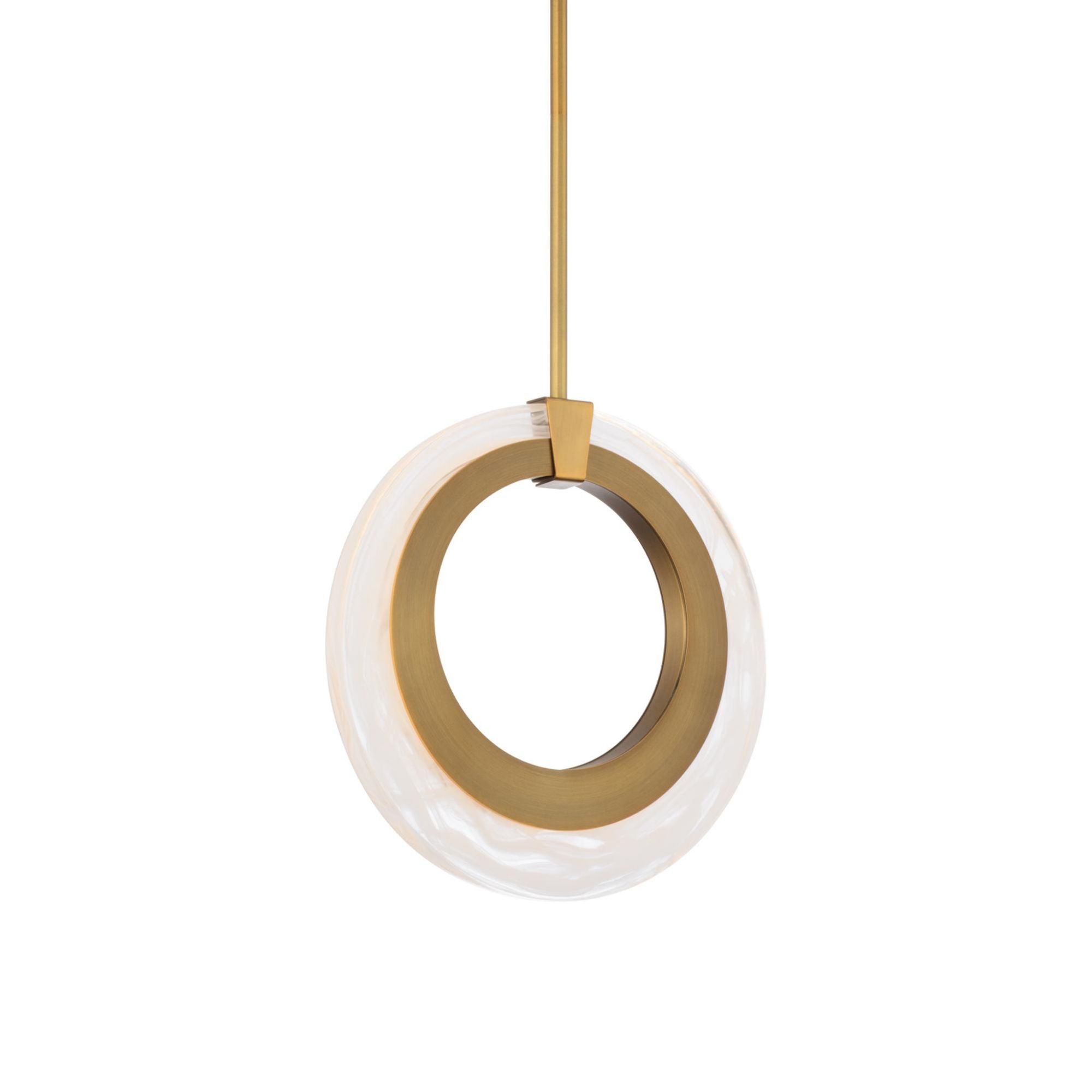 Serenity 10in LED 1 Light Mini Pendant 3000K in Aged Brass