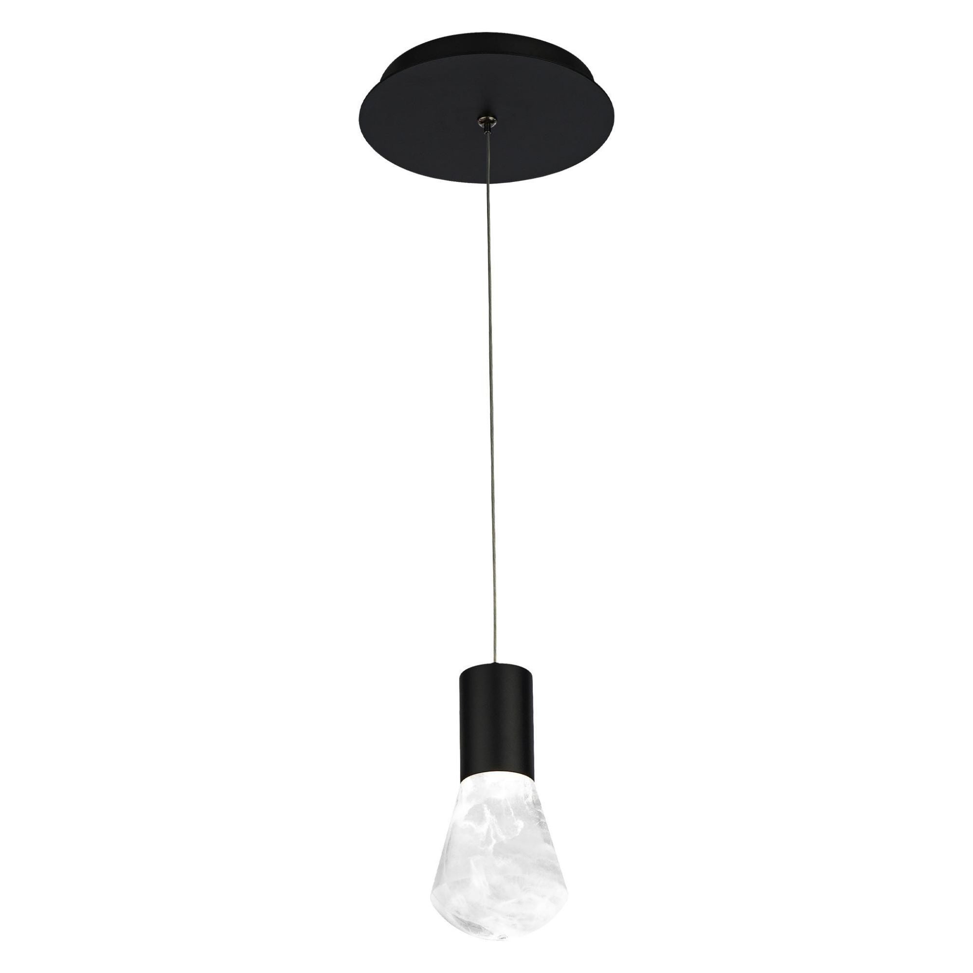 Plum 6in LED Mini Pendant 3000K in Black