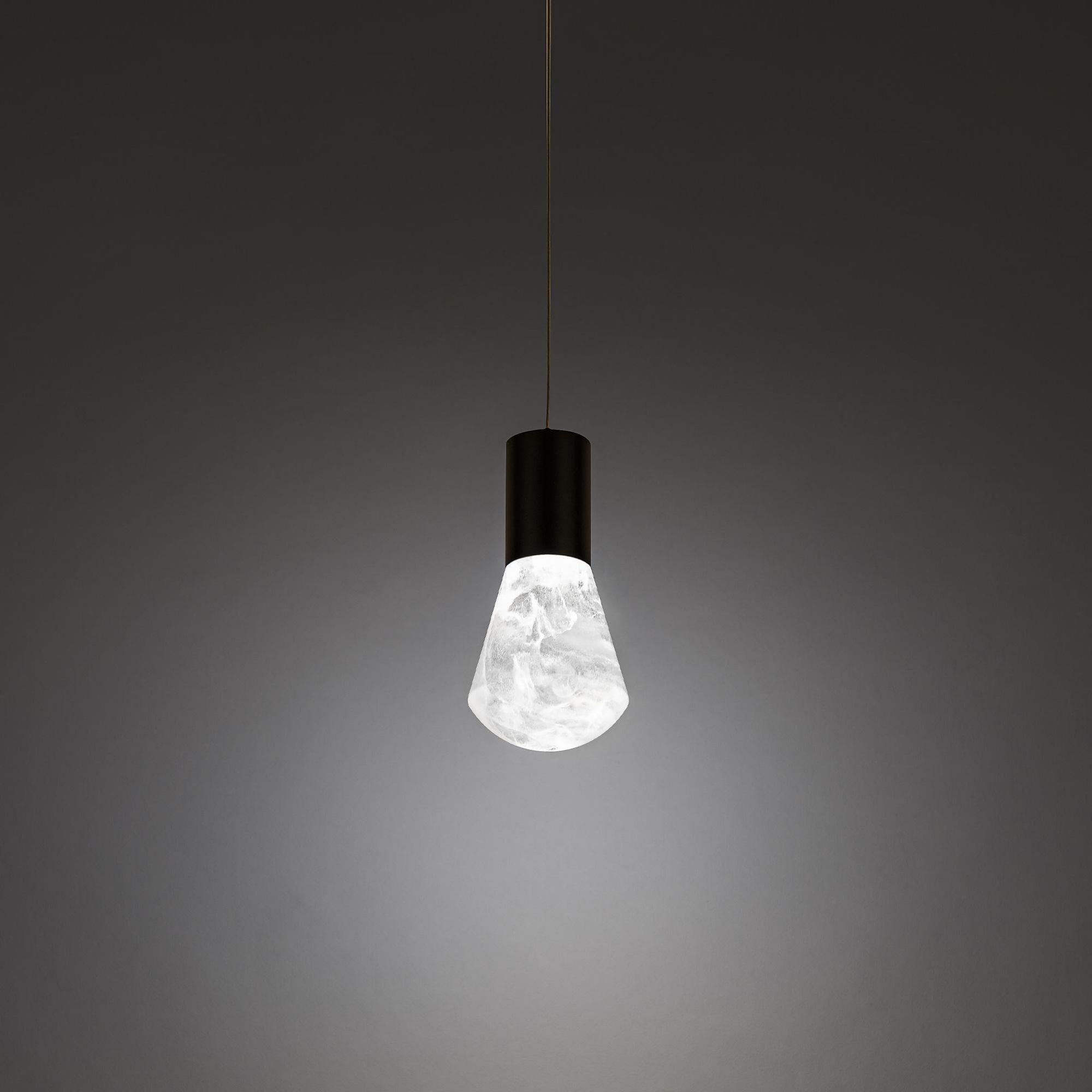 Plum 6in LED Mini Pendant 3000K in Black