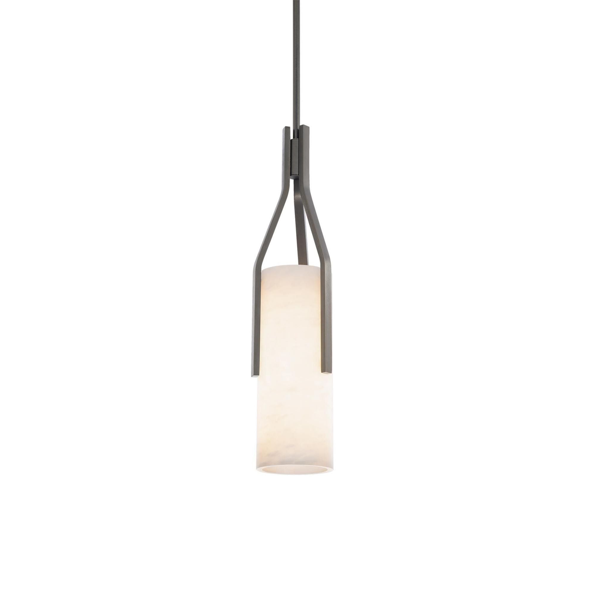 Firenze 22in LED Pendant with Spanish Alabaster 3000K in Antique Nickel