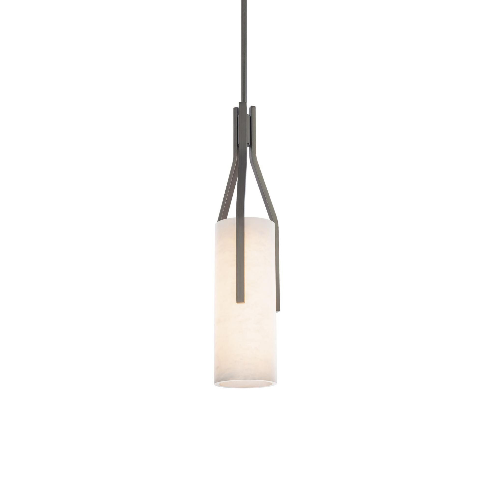 Firenze 22in LED Pendant with Spanish Alabaster 3000K in Antique Nickel