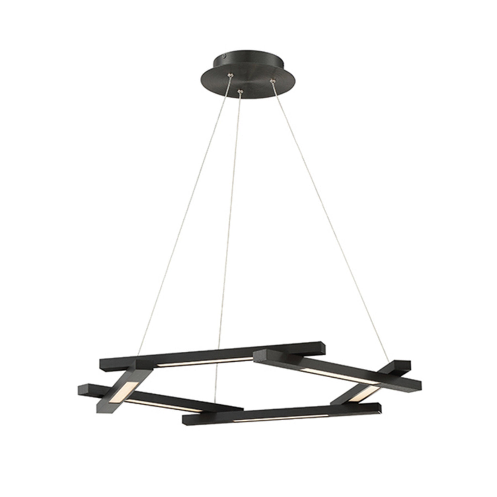 Modern Forms PD-43728-BK 3000K 66 Watt Metric LED Pendant in Black