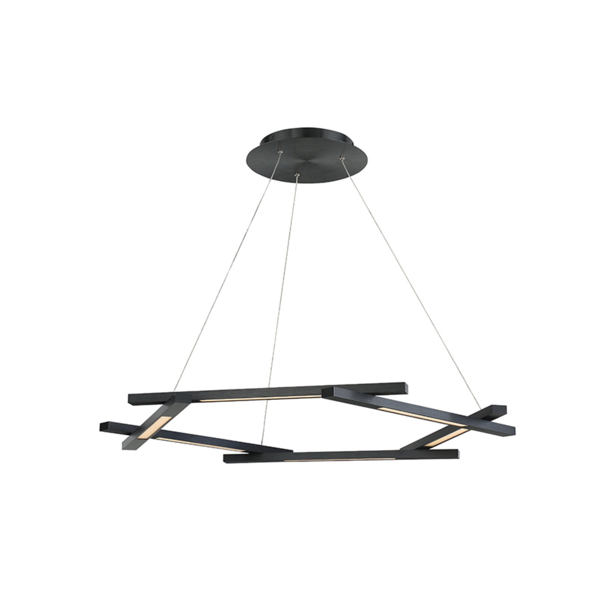 Modern Forms PD-43738-BK 3000K 97 Watt Metric LED Pendant in Black