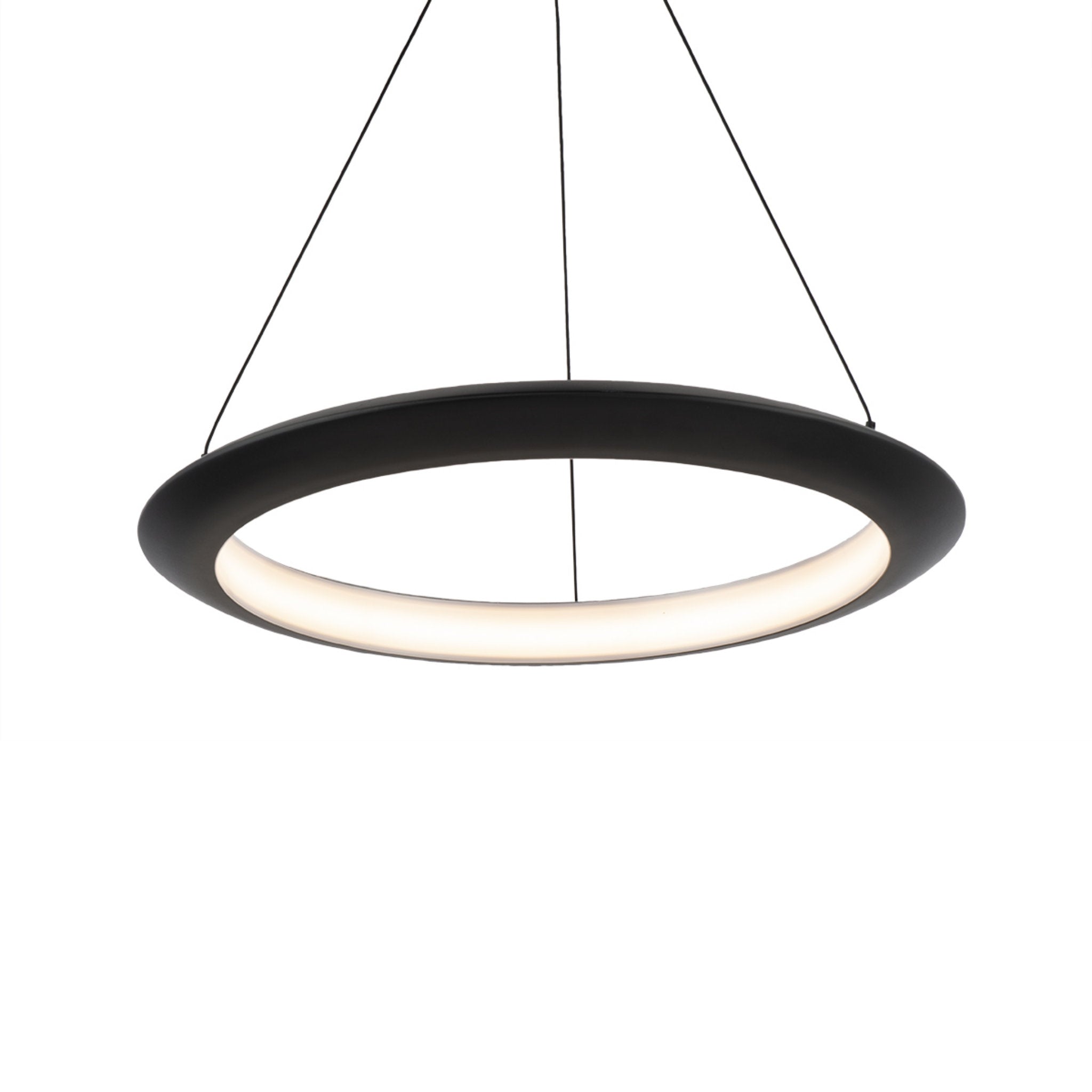 Modern Forms PD-55024-30-BK 3000K 21.56 Watt The Ring LED Pendant in Black