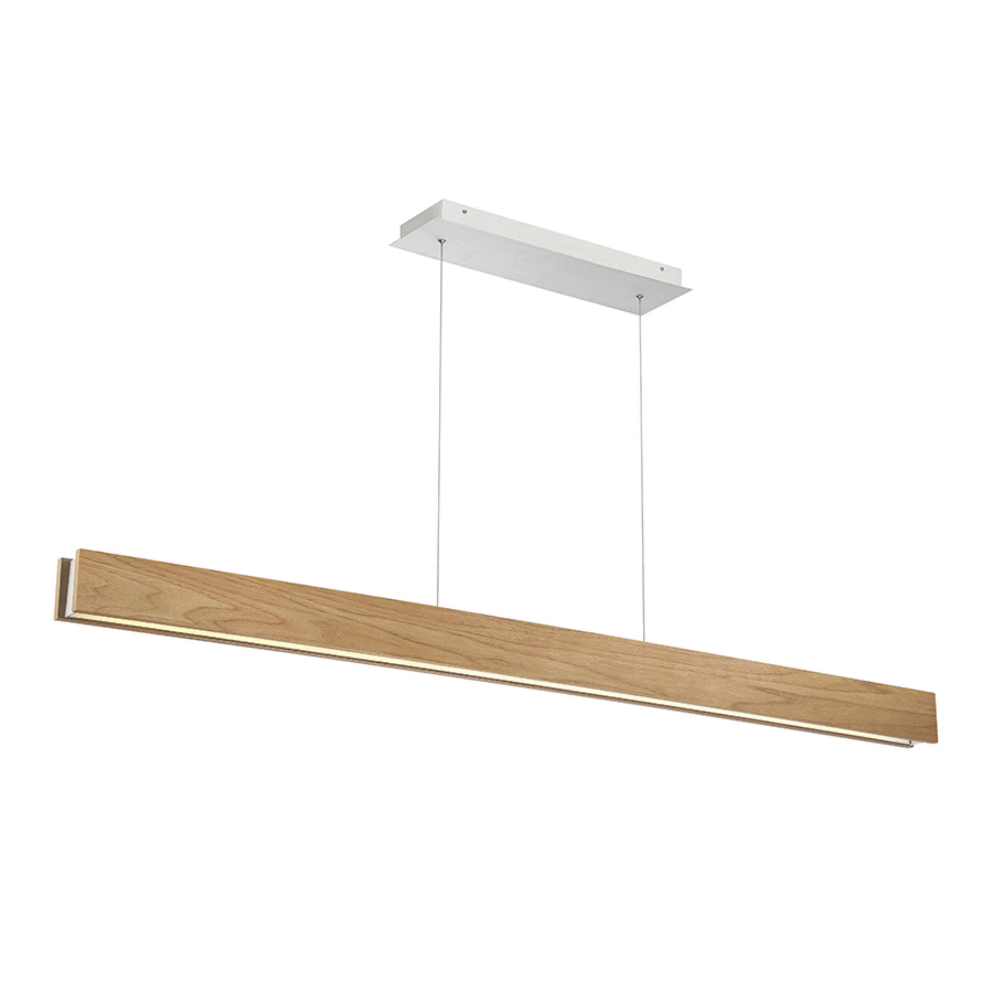 Modern Forms PD-58756-WAL 3000K 74 Watt Drift LED Linear Pendant in Walnut