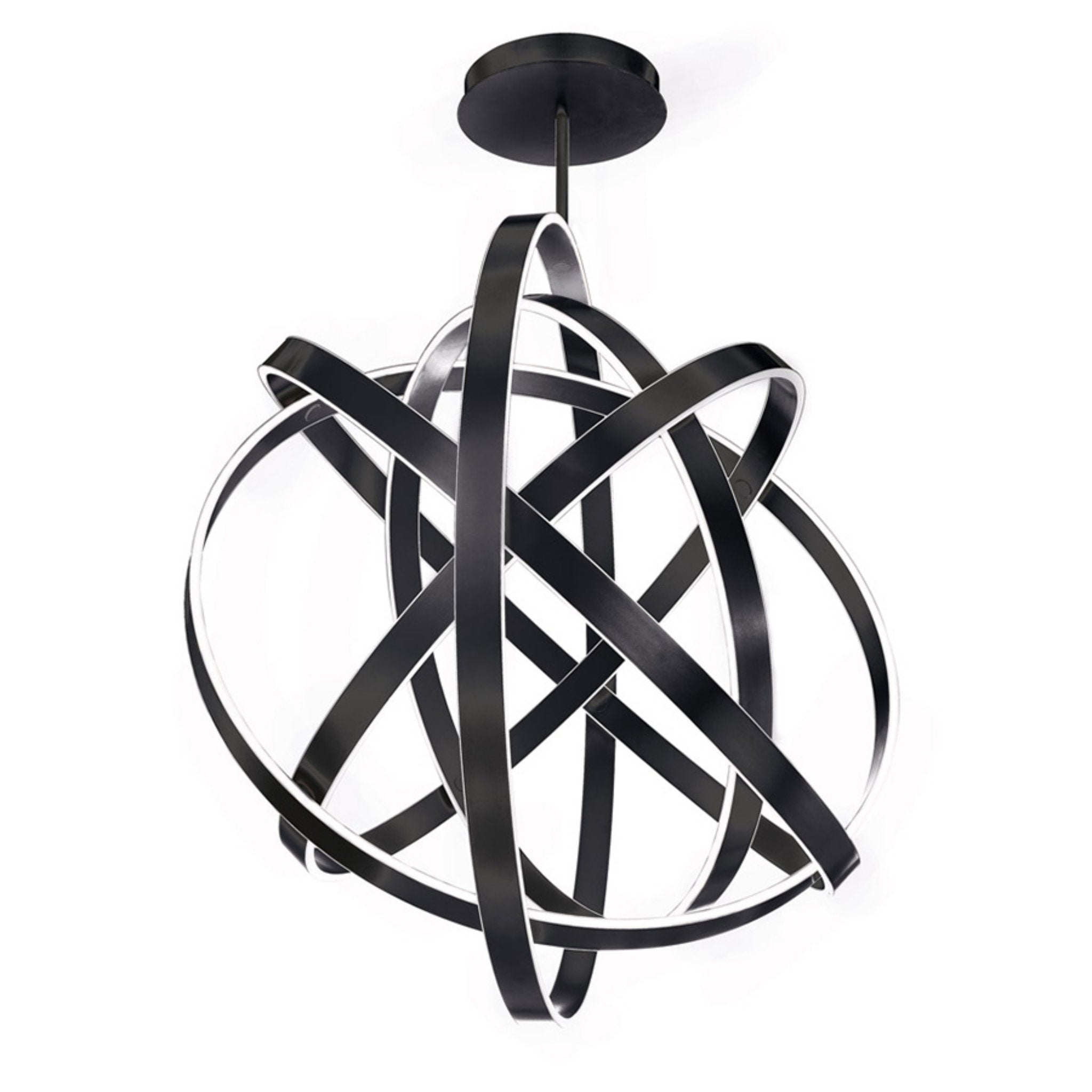 Modern Forms PD-61760-BK 3500K 300 Watt Kinetic LED Chandelier in Black