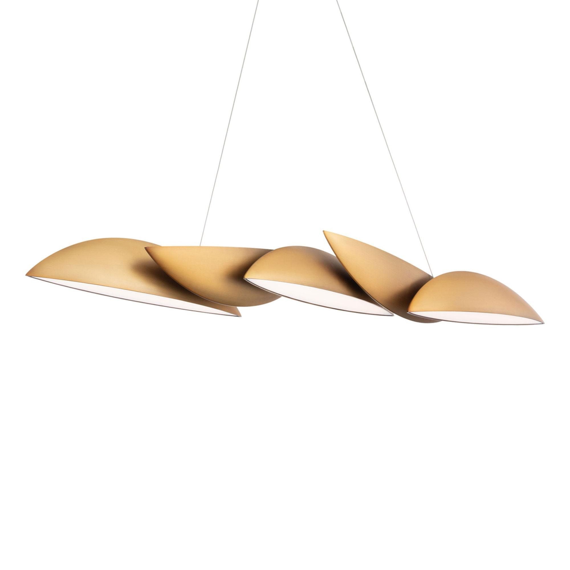 Sydney 56in LED Linear Pendant 3000K in Aged Brass