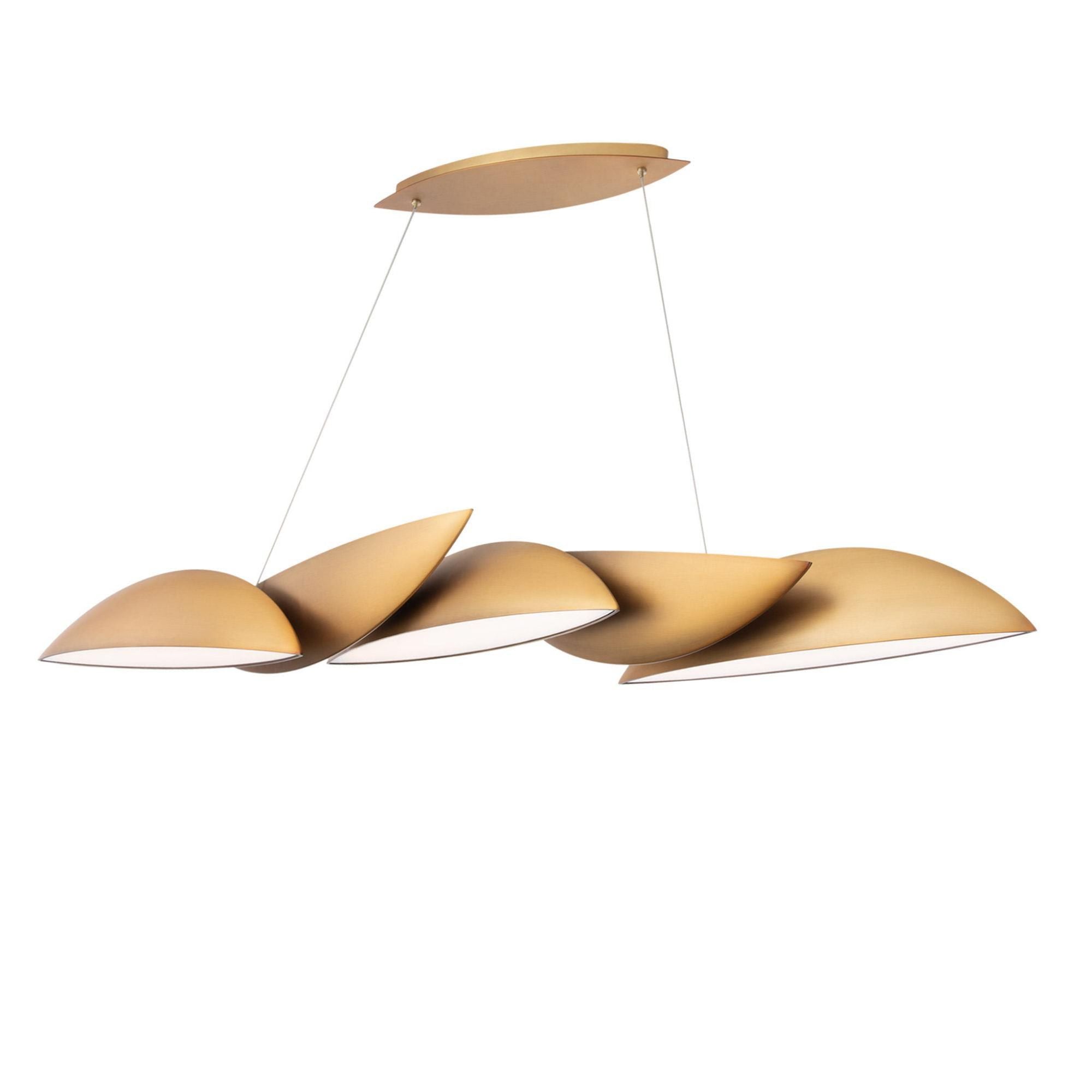 Sydney 56in LED Linear Pendant 3000K in Aged Brass