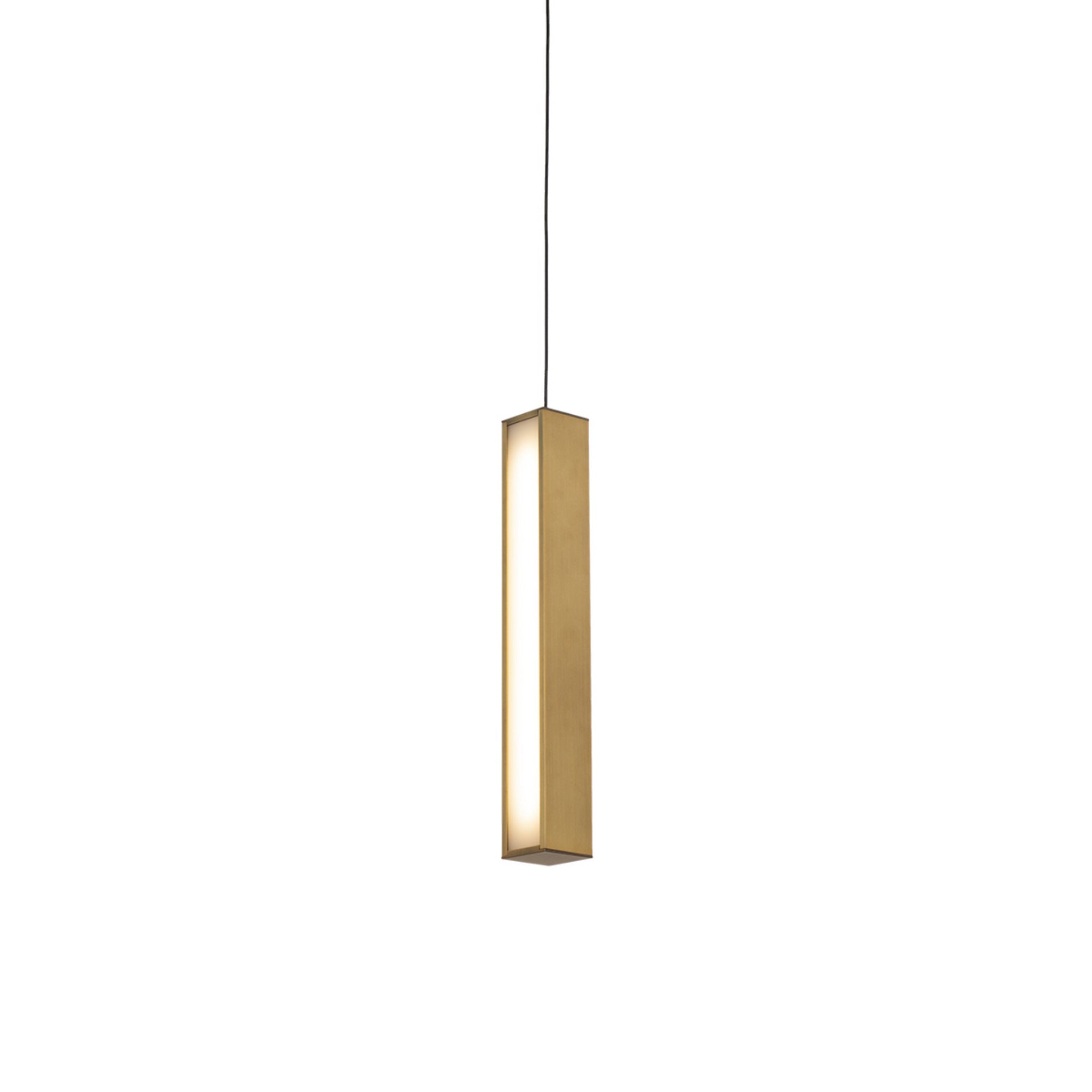 Modern Forms PD-64814-AB 3000K 9.893 Watt Chaos LED Pendant in Aged Brass