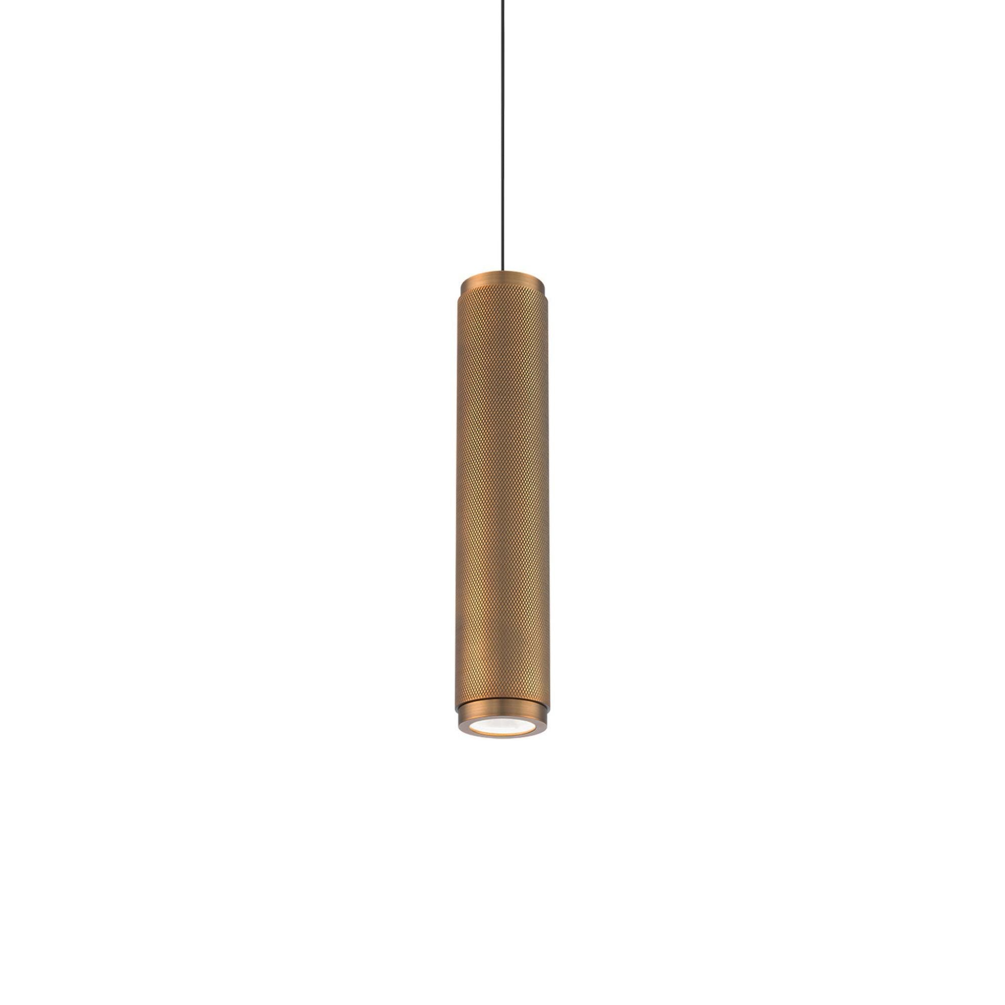 Burning Man 14in LED Mini Pendant 3000K in Aged Brass