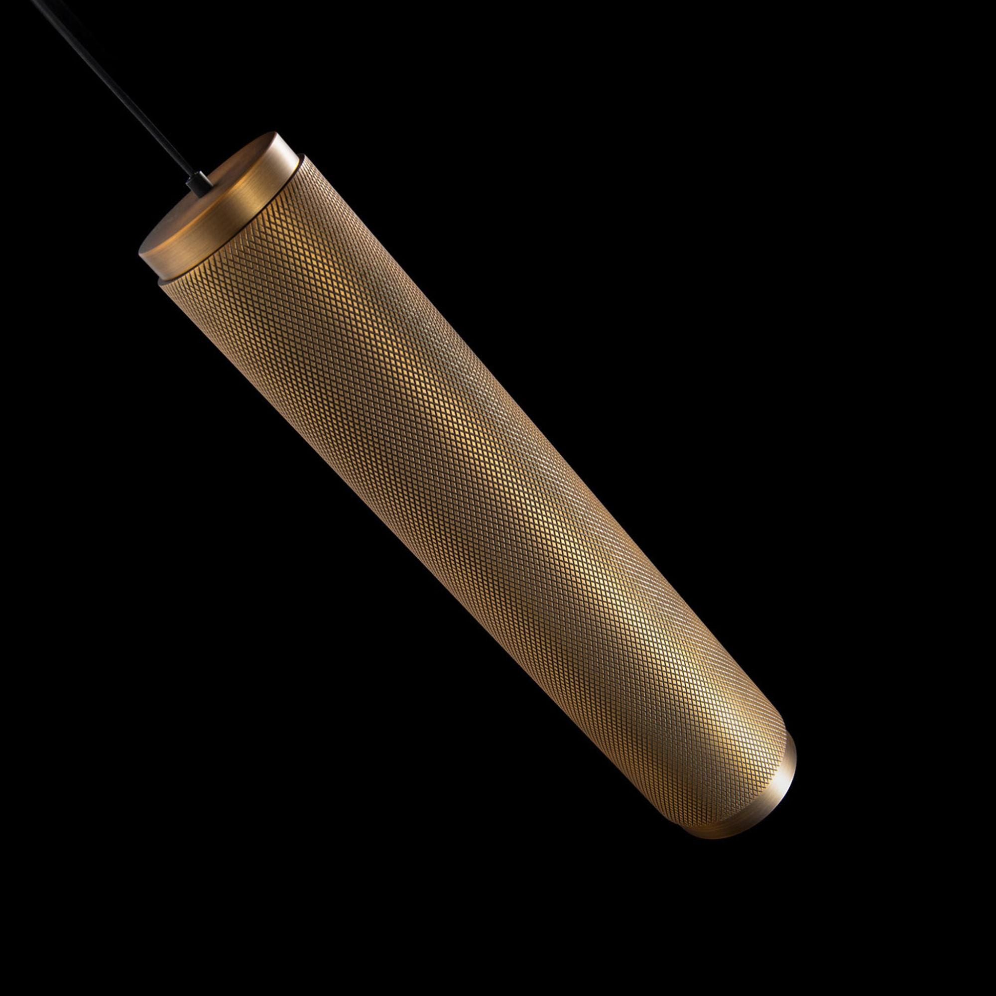 Burning Man 14in LED Mini Pendant 3000K in Aged Brass