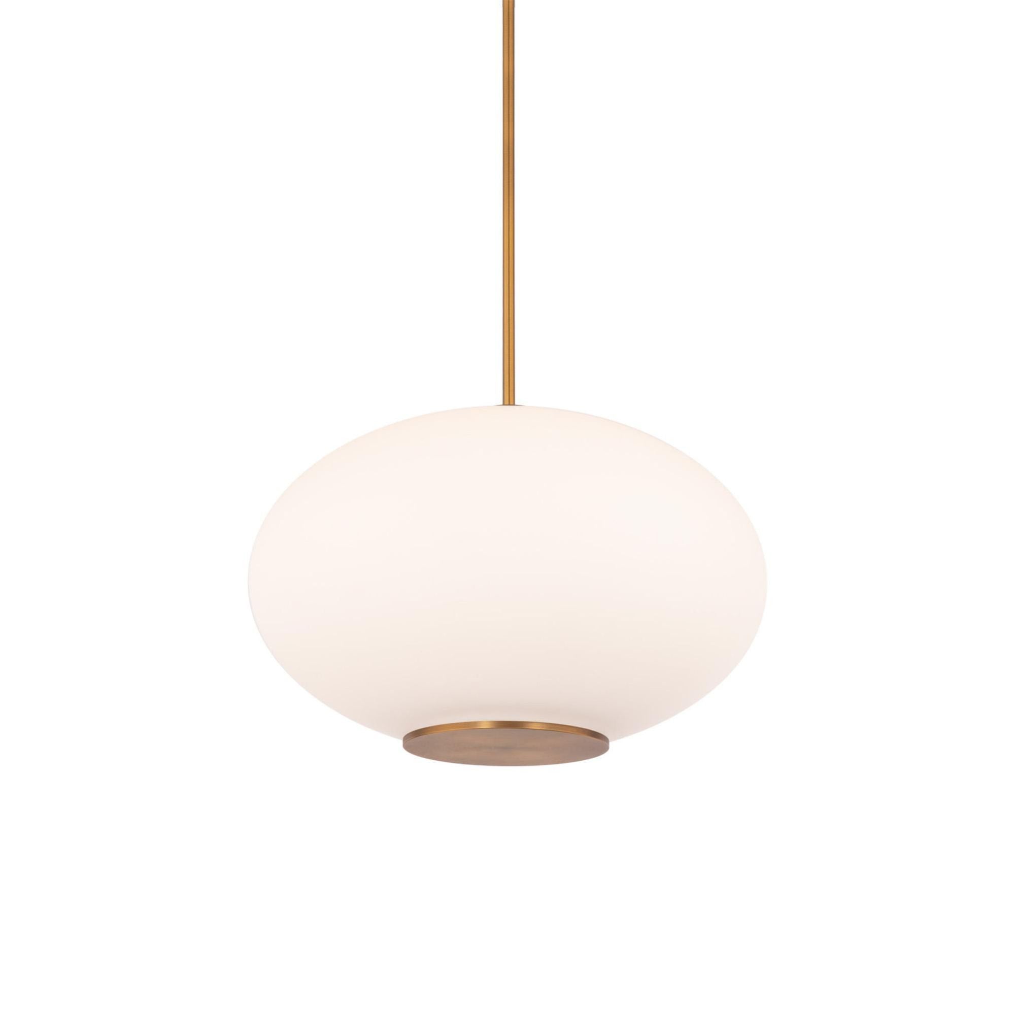 Illusion 16in LED Pendant 3500K in Aged Brass