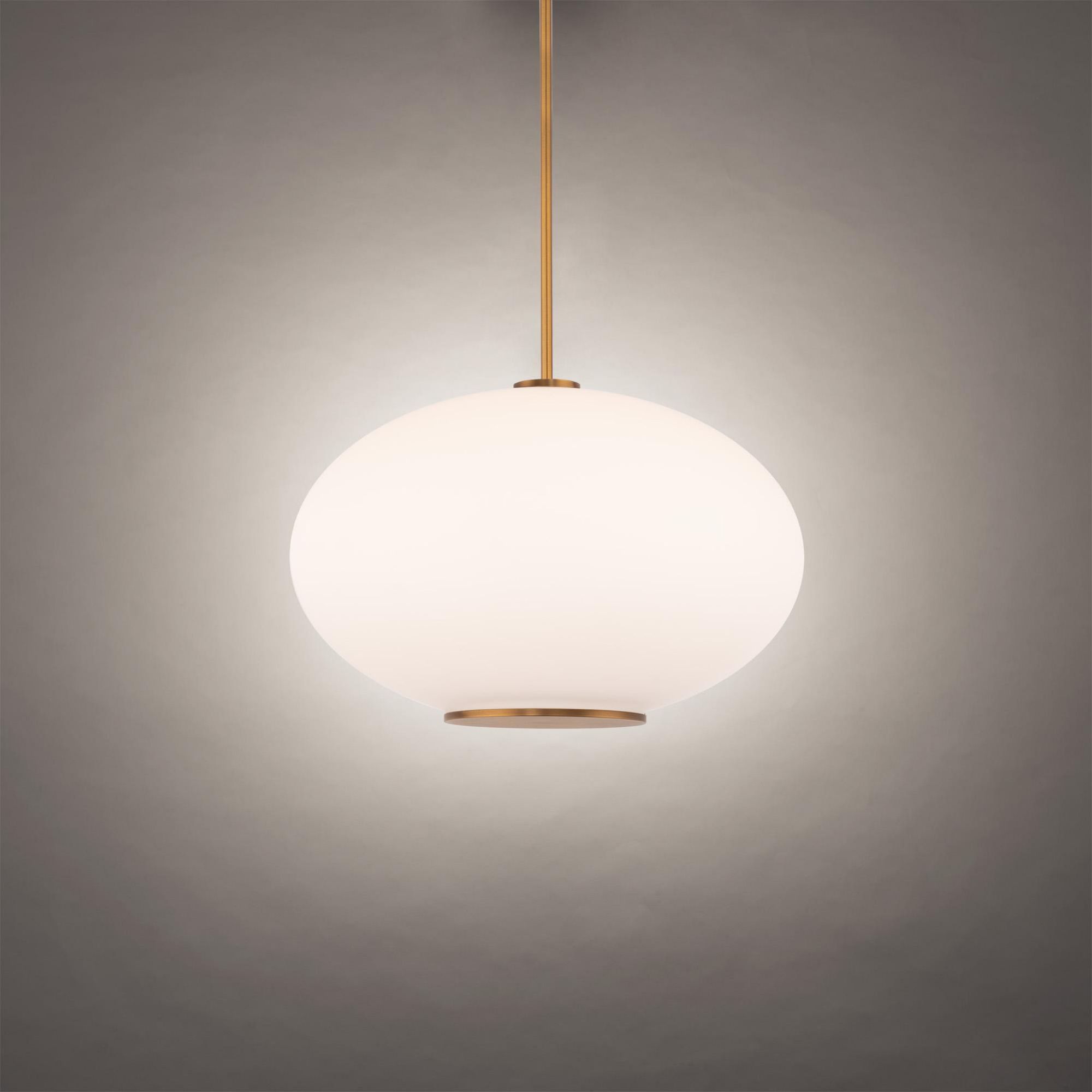 Illusion 16in LED Pendant 3500K in Aged Brass