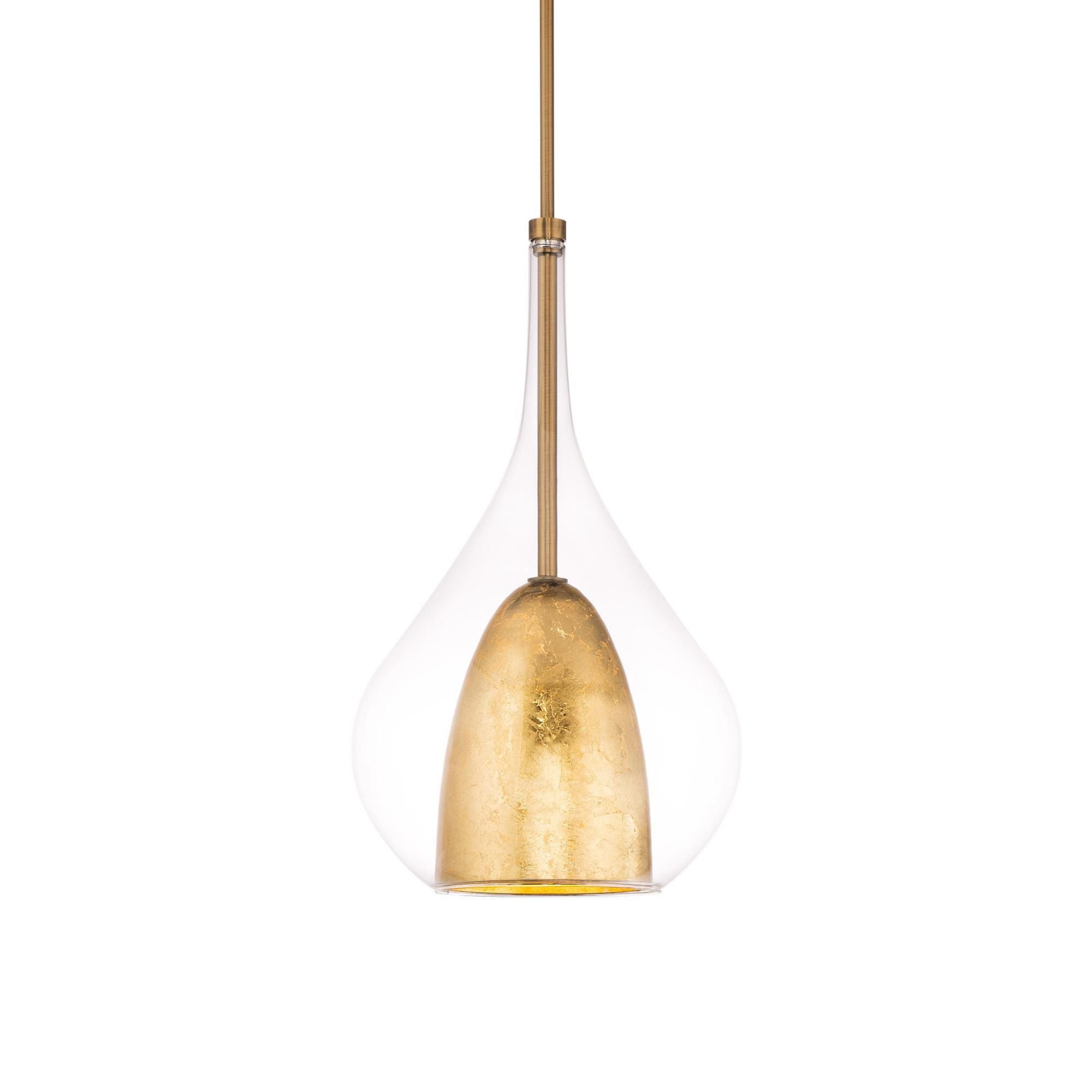 Helios 18in LED Mini Pendant 3000K in Aged Brass Gold