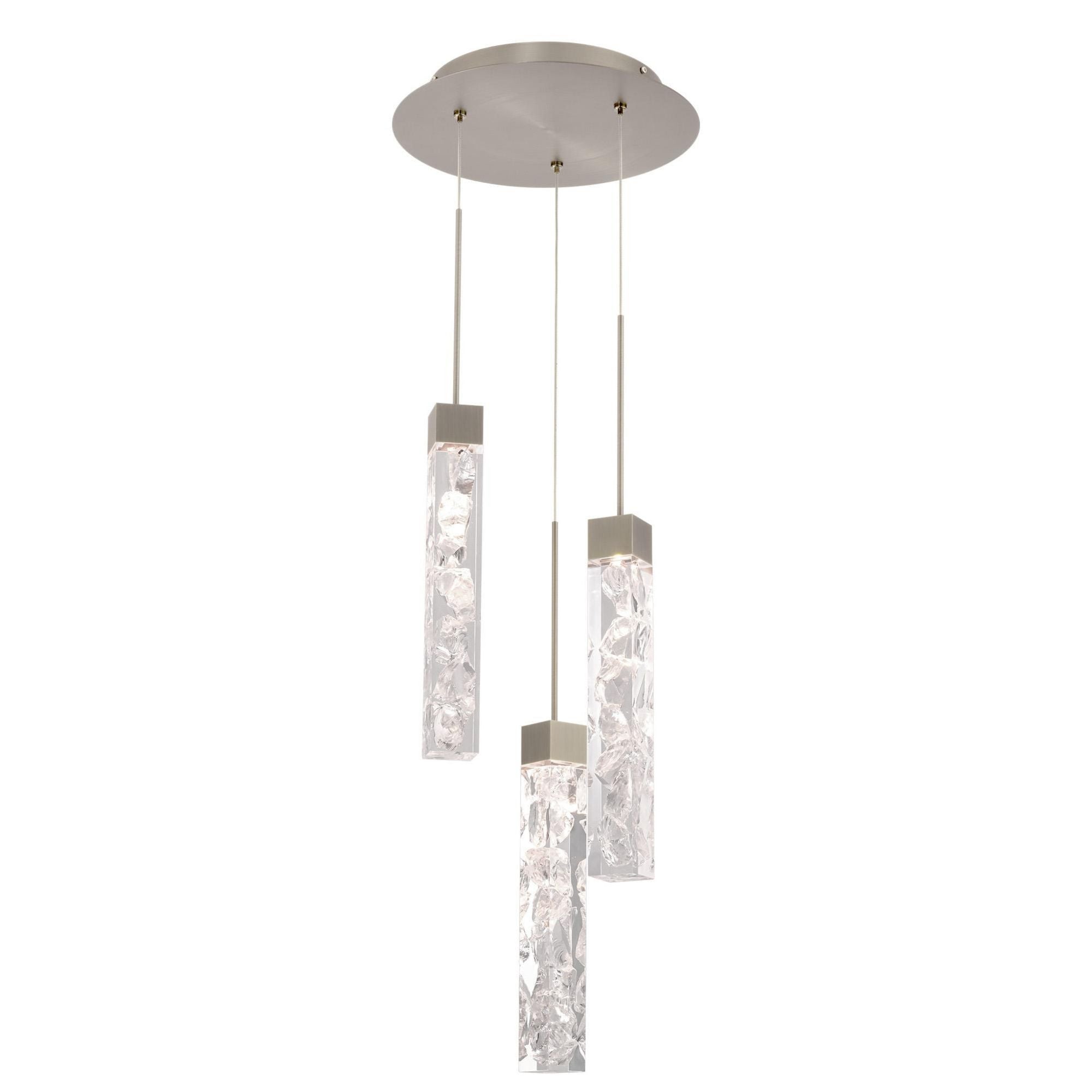 Minx 13in LED 3 Light Multi-Light Pendant 3000K in Antique Nickel