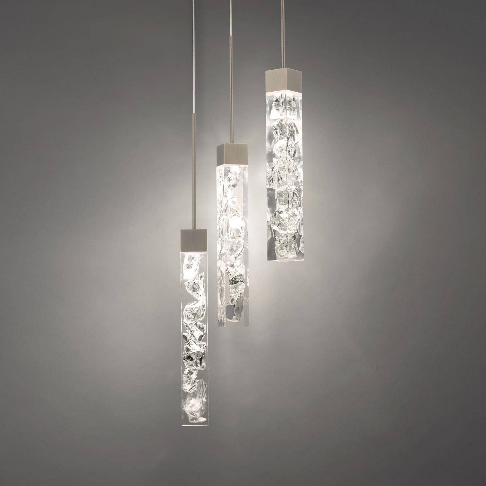 Minx 13in LED 3 Light Multi-Light Pendant 3000K in Antique Nickel