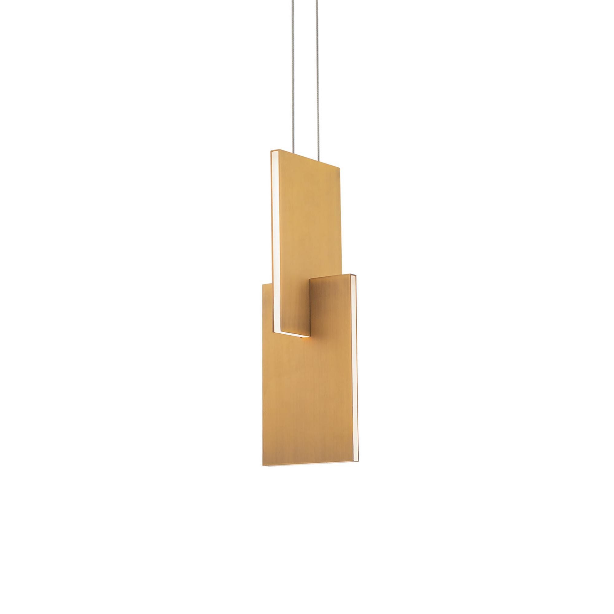Amari 5in LED Mini Pendant 3000K in Aged Brass