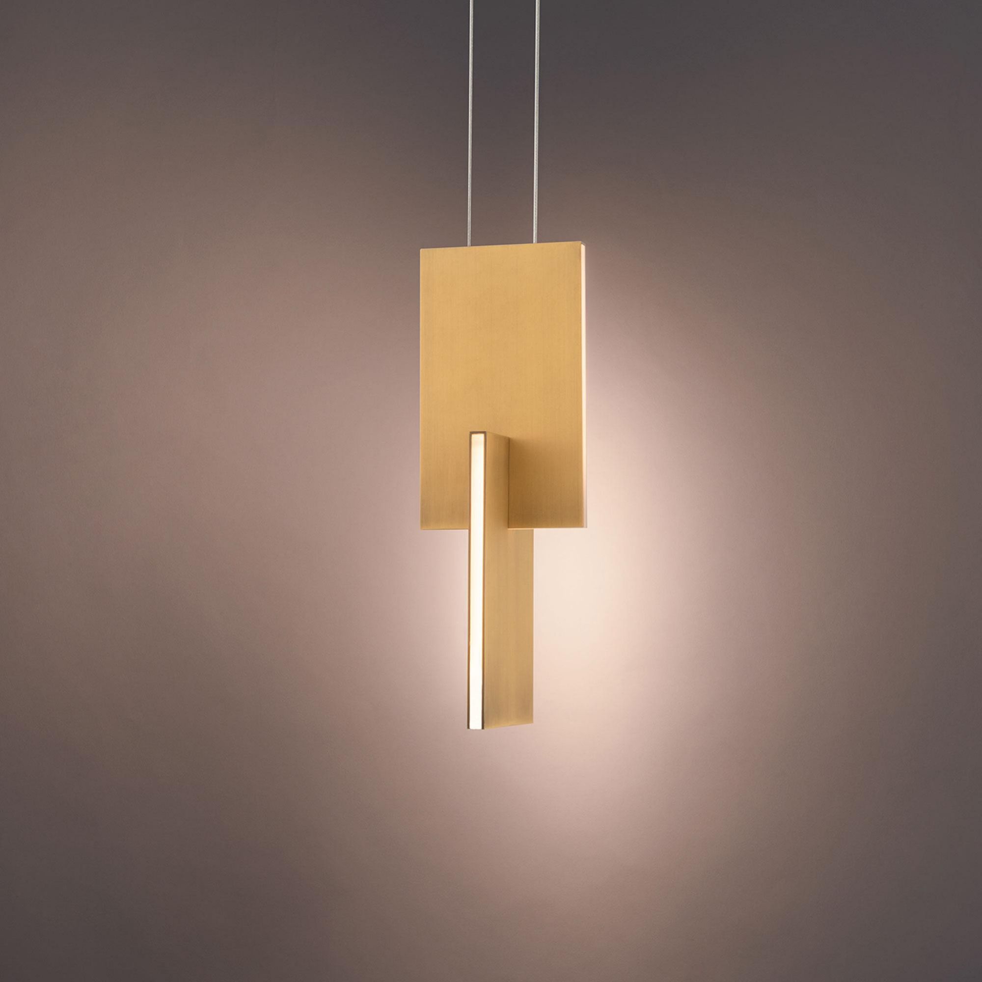 Amari 5in LED Mini Pendant 3000K in Aged Brass