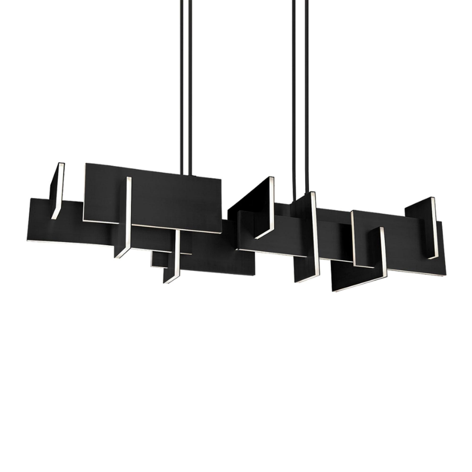 Amari 58in LED Linear Chandelier 3000K in Black