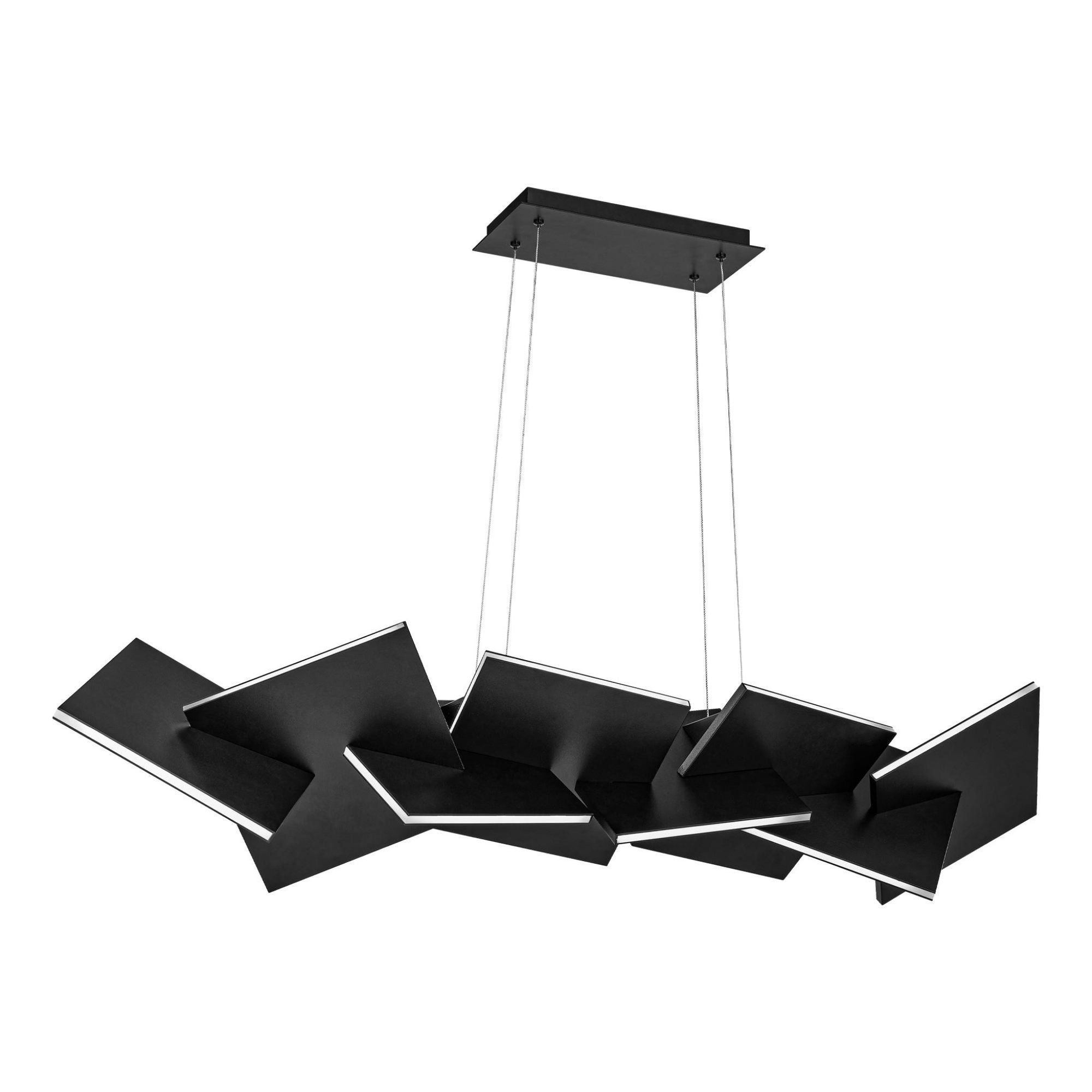 Konstrukt 48in LED Linear Chandelier 3000K in Black