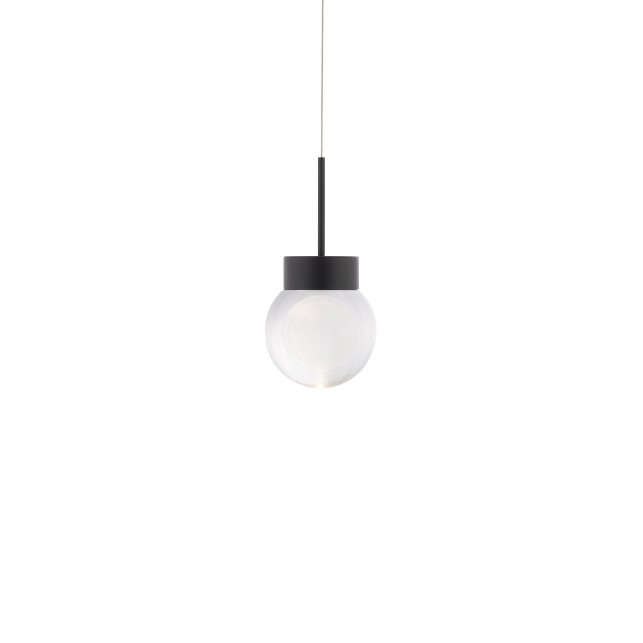 Modern Forms PD-82006-BK 3000K 9 Watt Double Bubble LED Pendant in Black