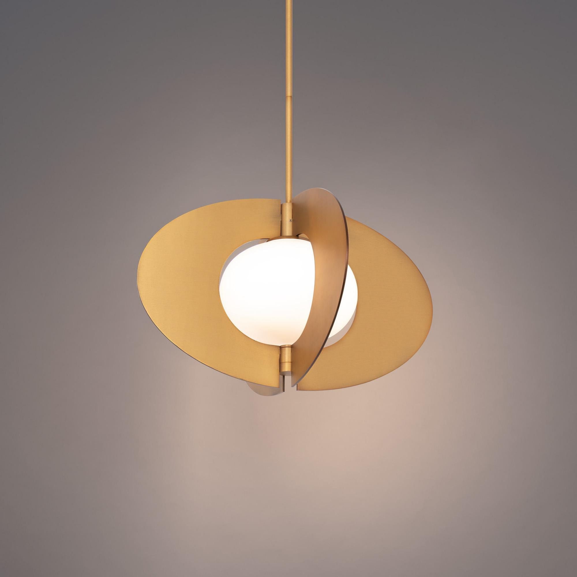 Echelon 16in LED Pendant 3000K in Aged Brass