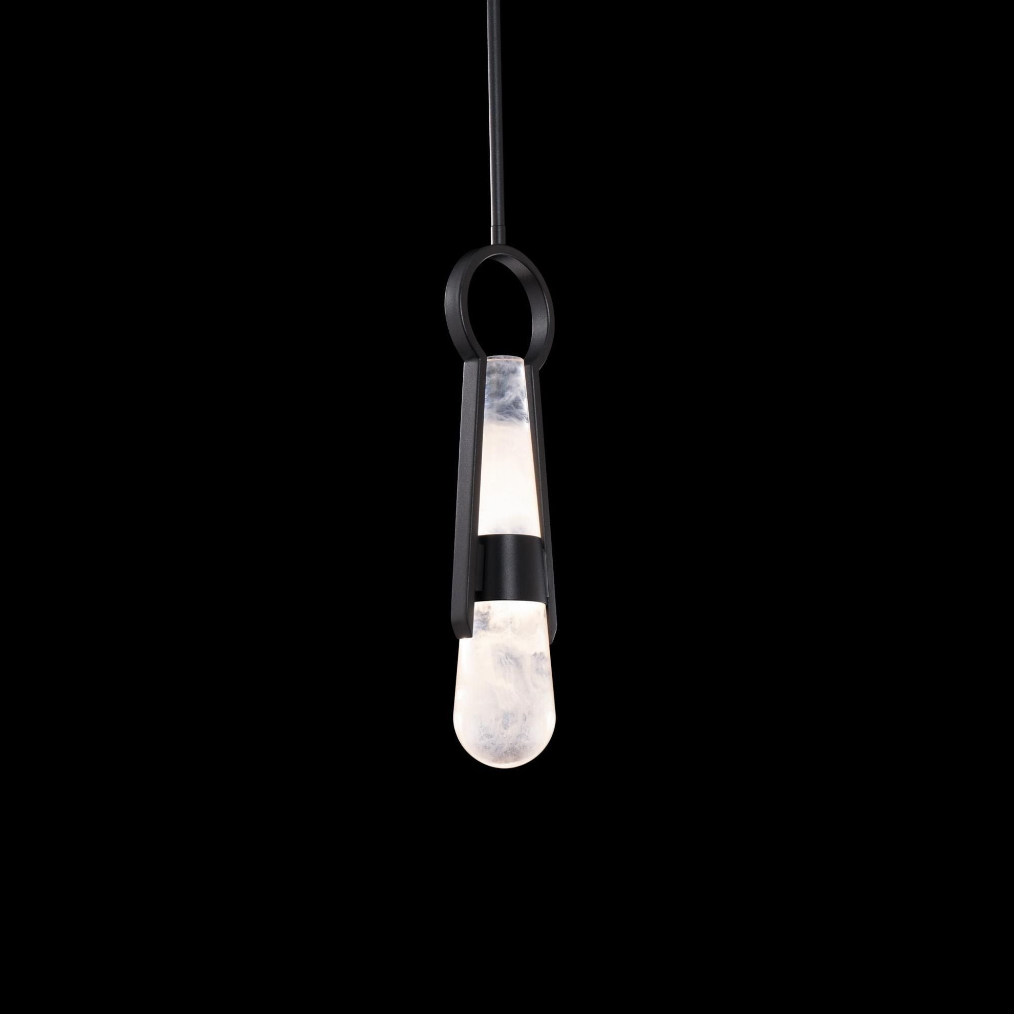 Ezra 4in LED Mini Pendant 3000K in Black