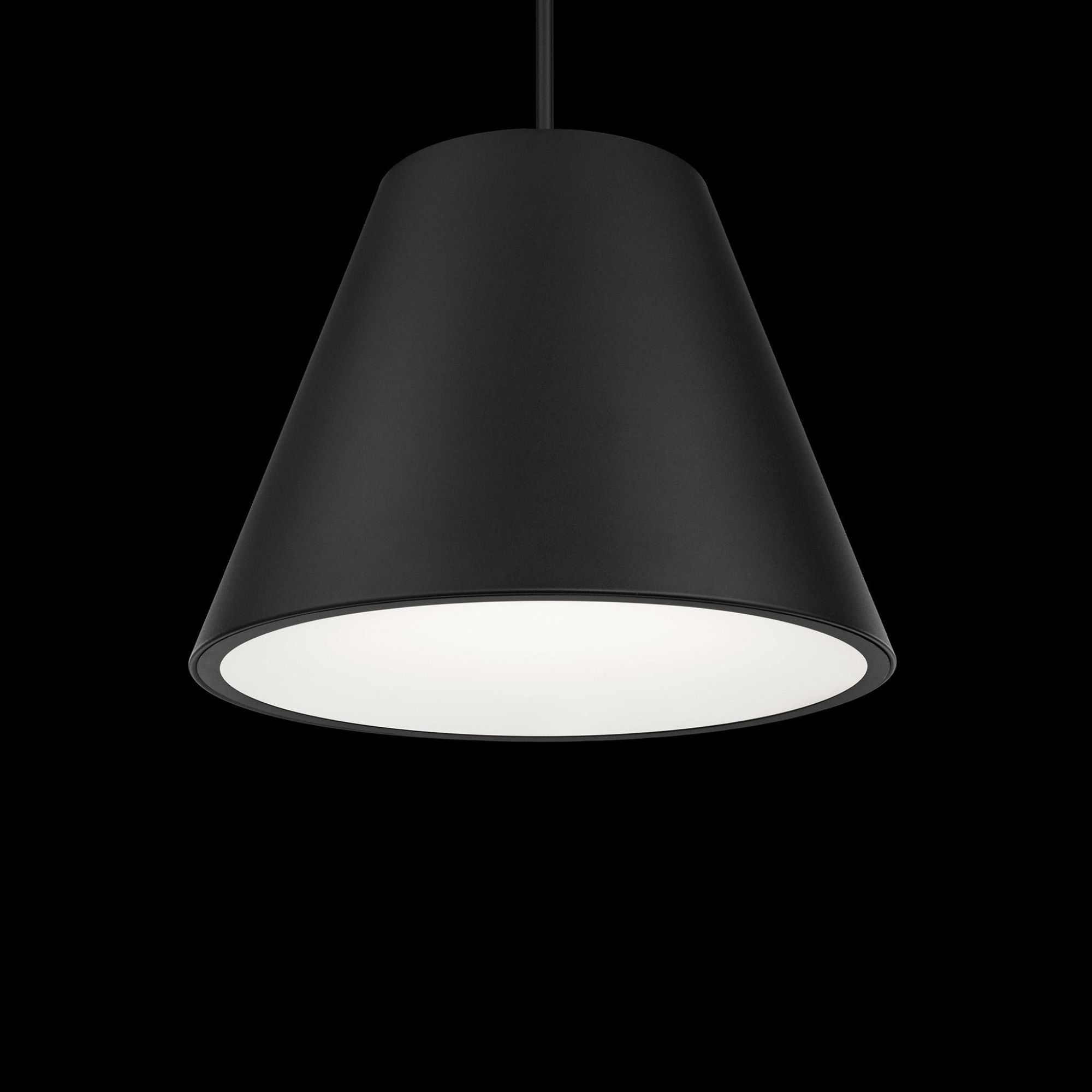 Myla 20in LED Outdoor Pendant 3000K in Black