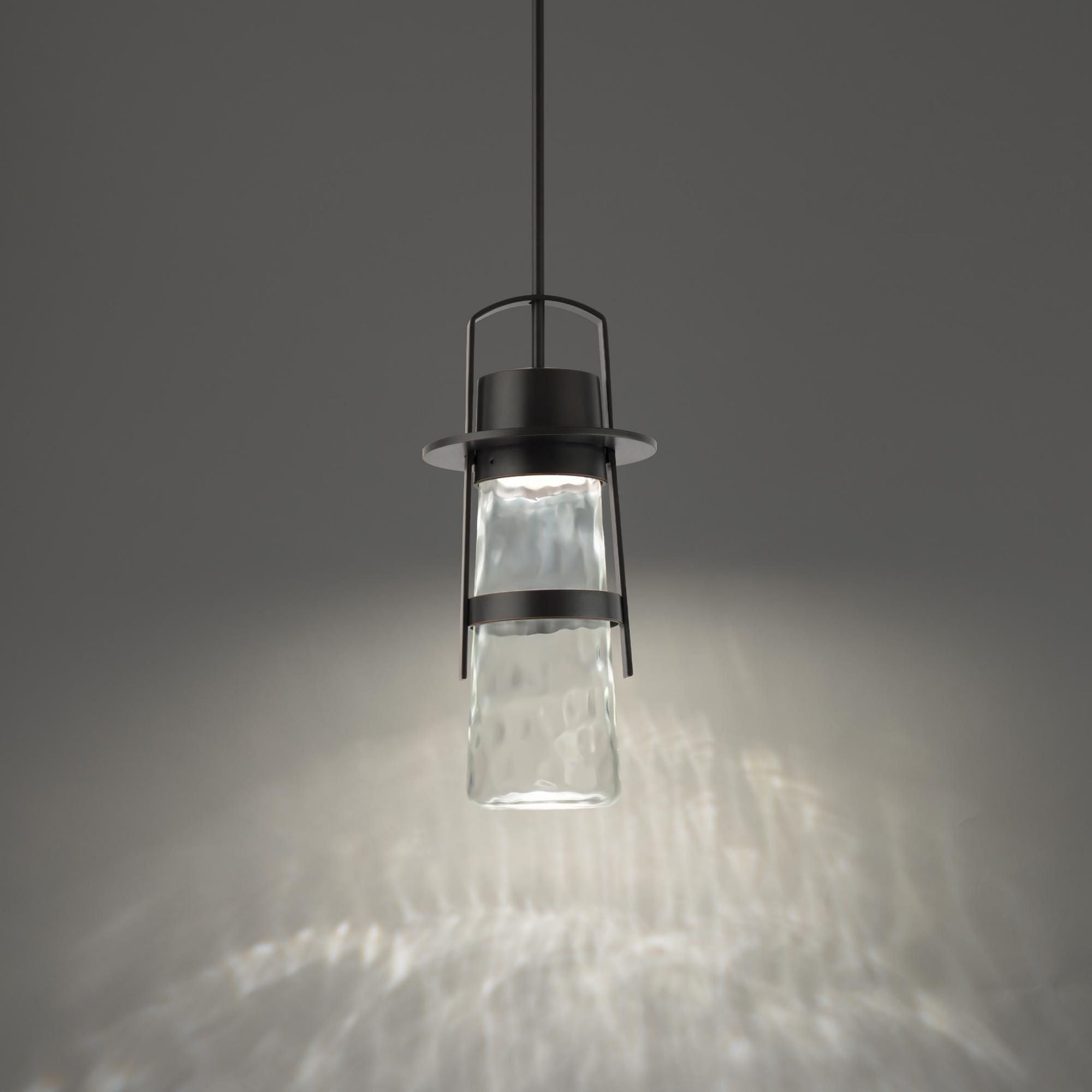 Balthus 15in LED 1 Light Indoor or Outdoor Pendant 3000K in Oil Rubbed Bronze