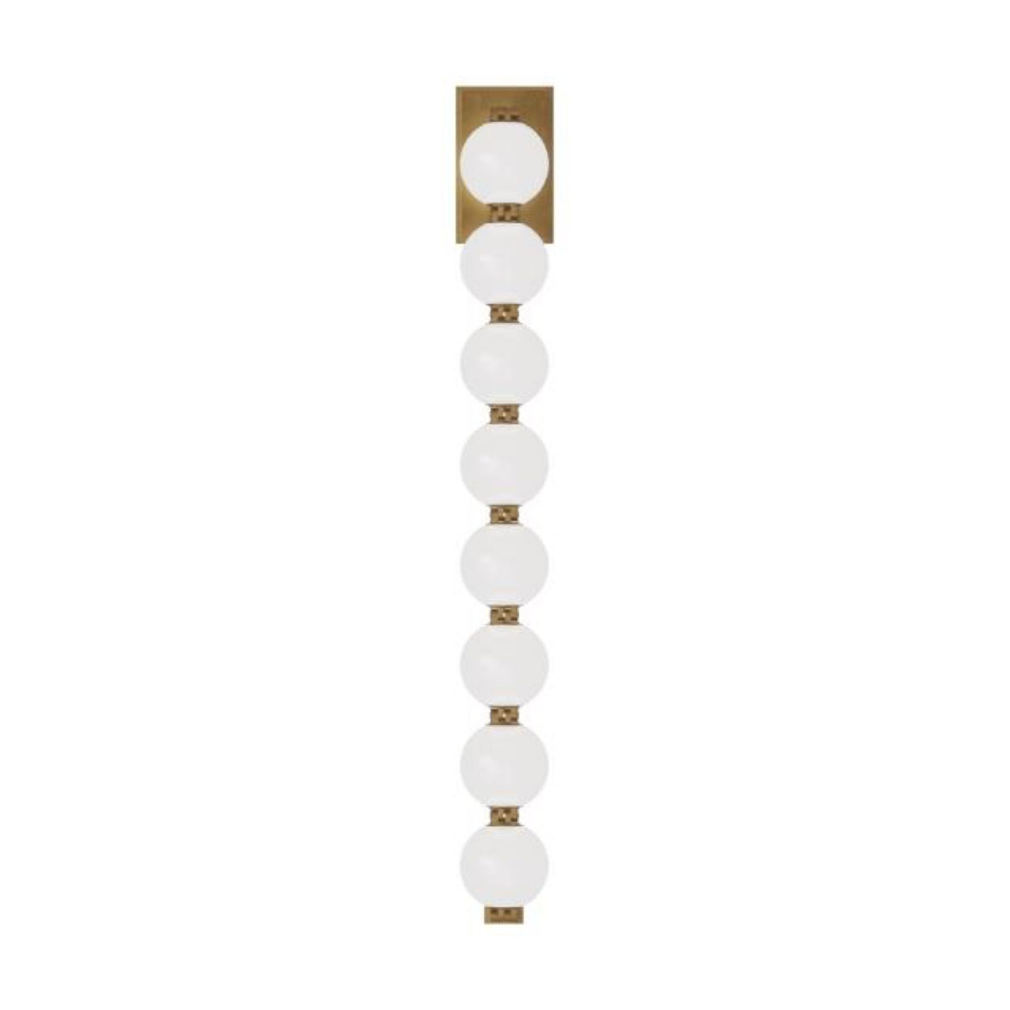 Perle 28 Sconce Wall Collection 1-Light 2700K Natural Brass by Sean Lavin