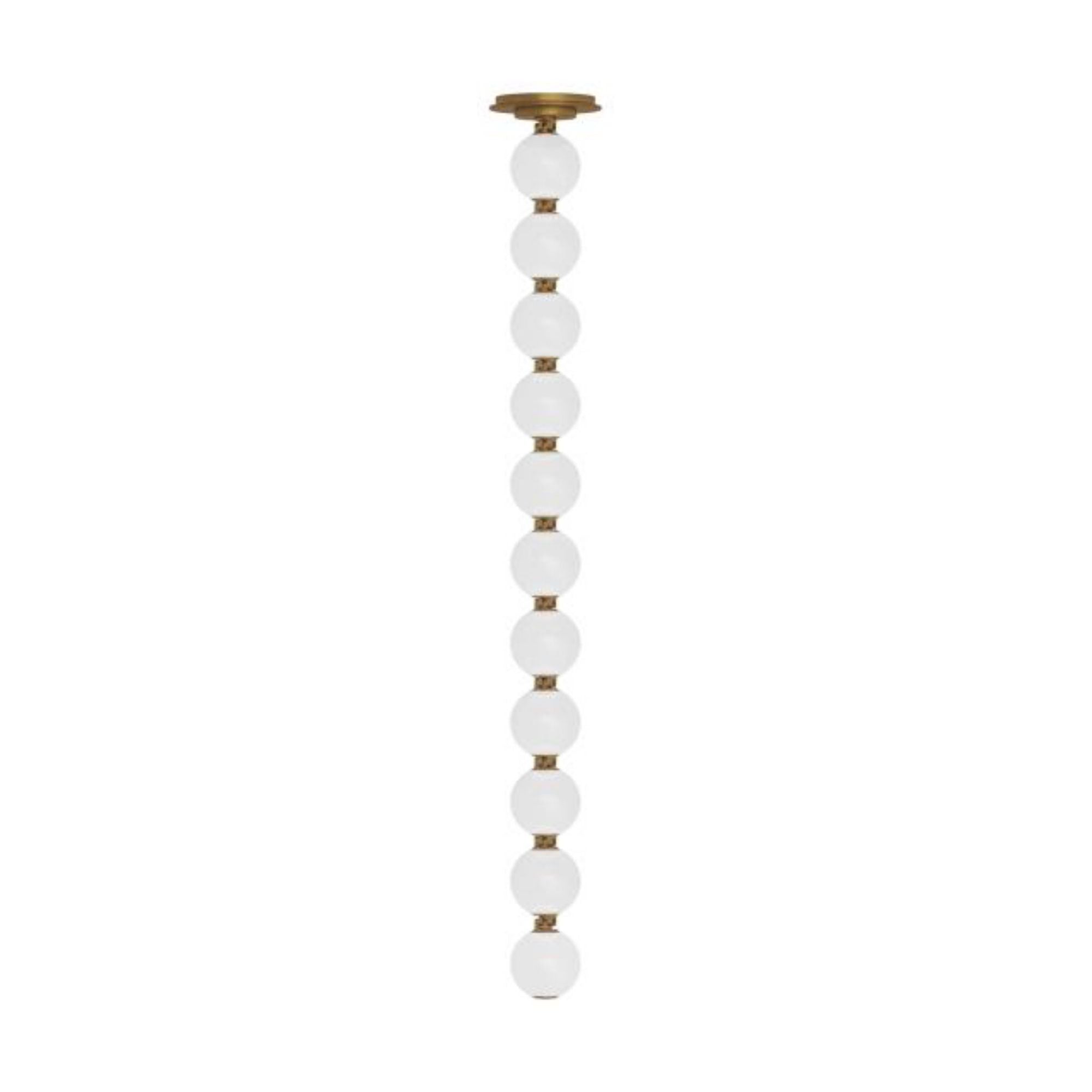 Perle 36 Pendant Line-Voltage Pendants/Suspension 1-Light 2700K Natural Brass by Sean Lavin