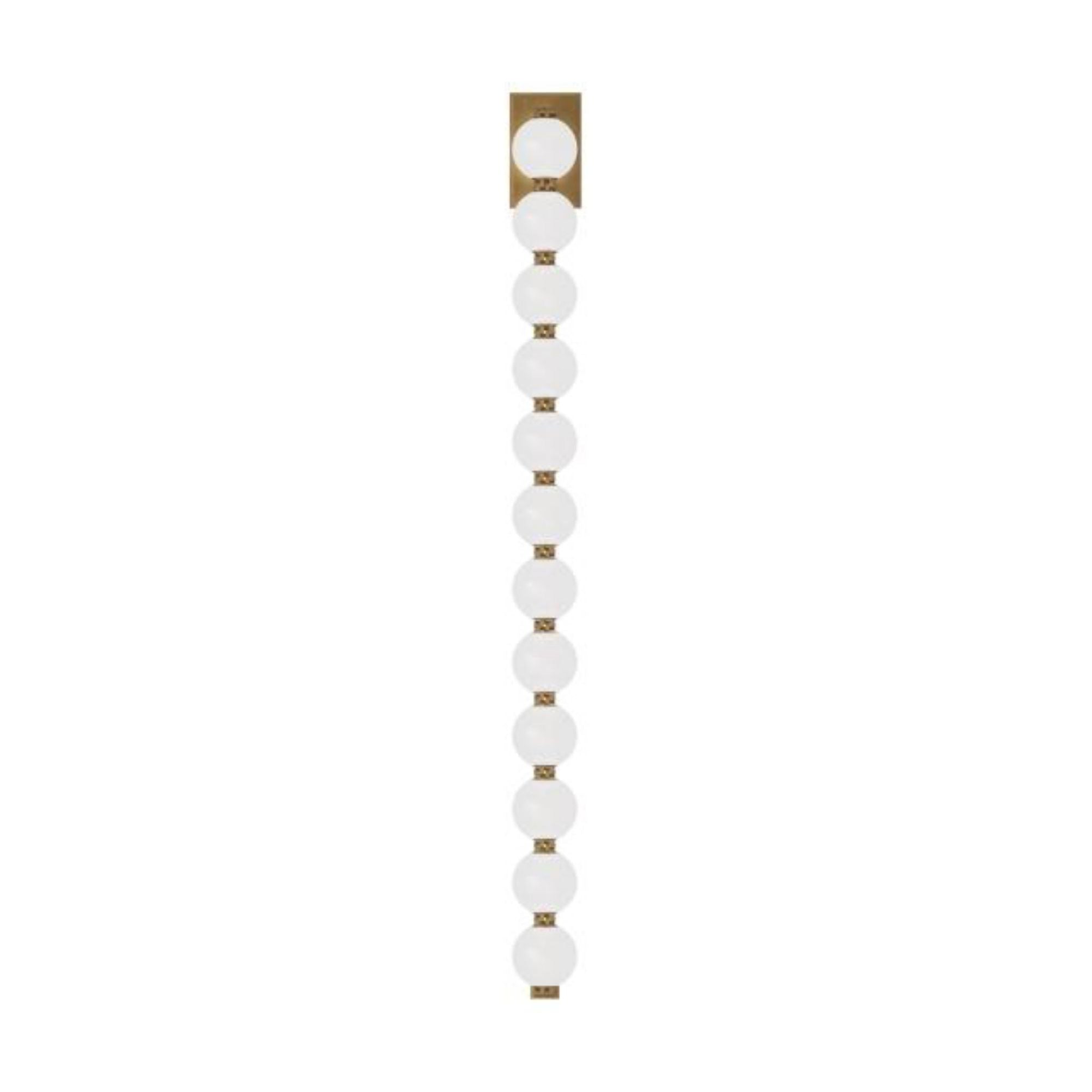 Perle 40 Sconce Wall Collection 1-Light 2700K Natural Brass by Sean Lavin
