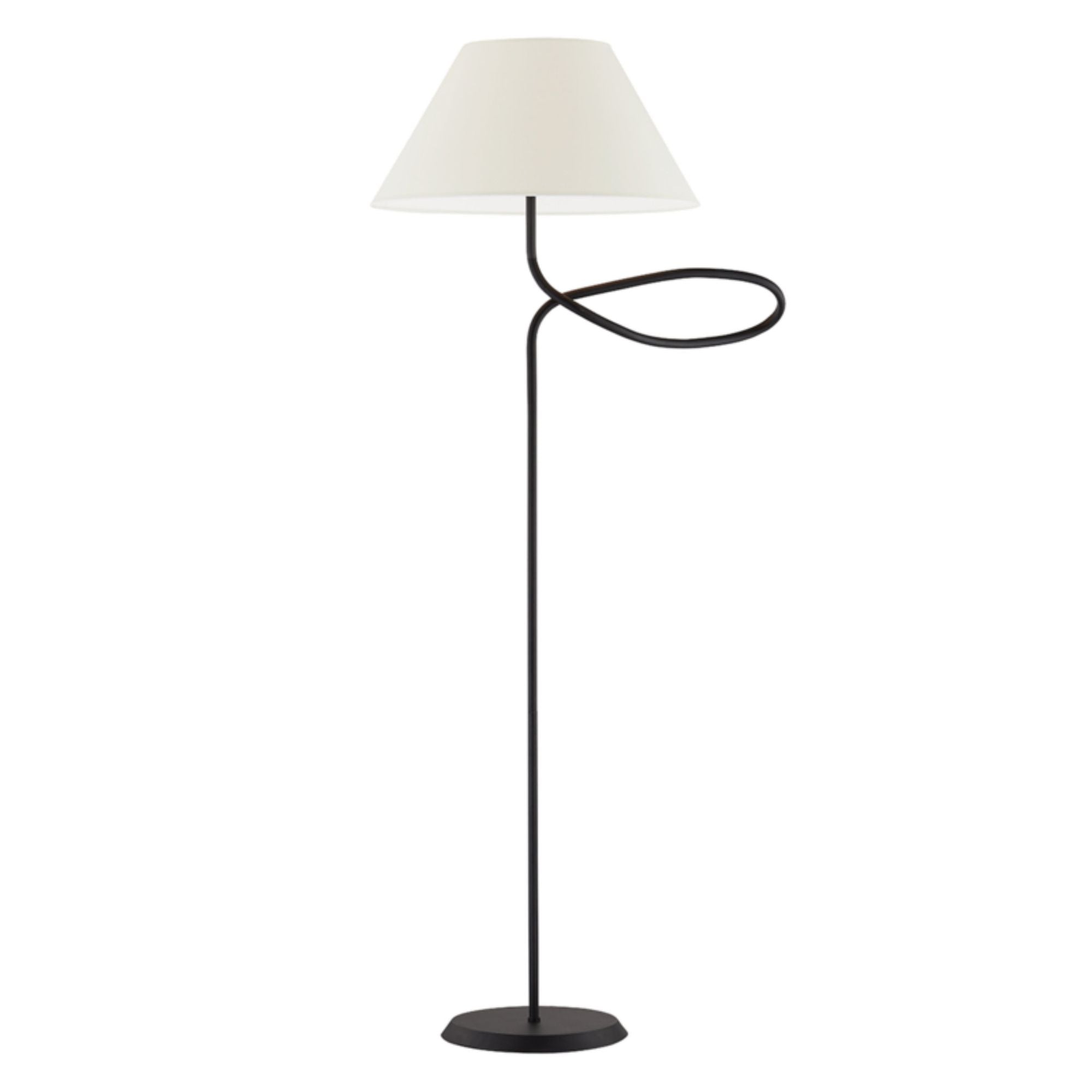 Alameda Floor Lamp 1-Light LED in Forged Iron 20.75L x 27.5W x 67.5H
