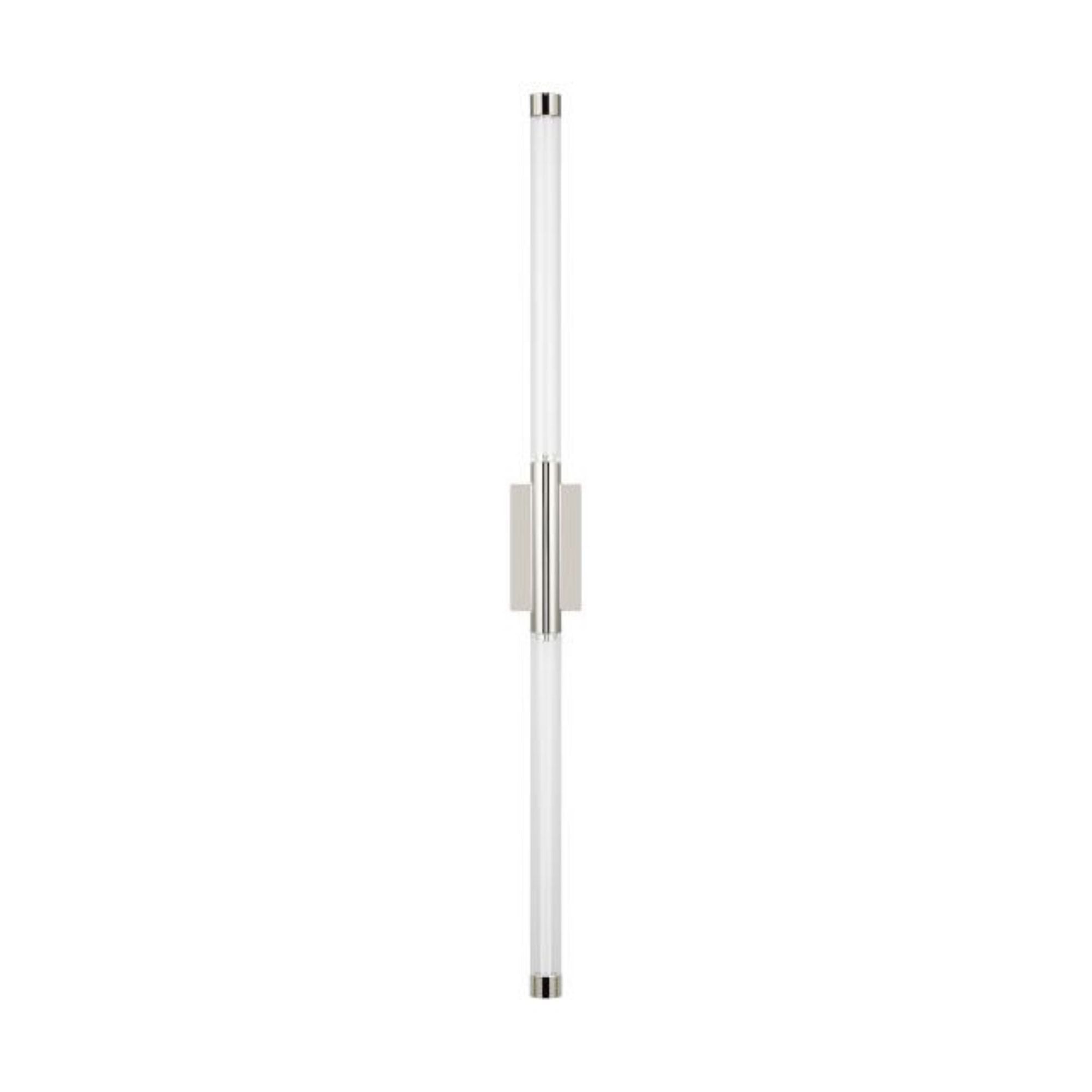 Phobos 2 Light Wall Sconce Wall Collection 2-Light LED 2700K Polished Nickel by Kelly Wearstler
