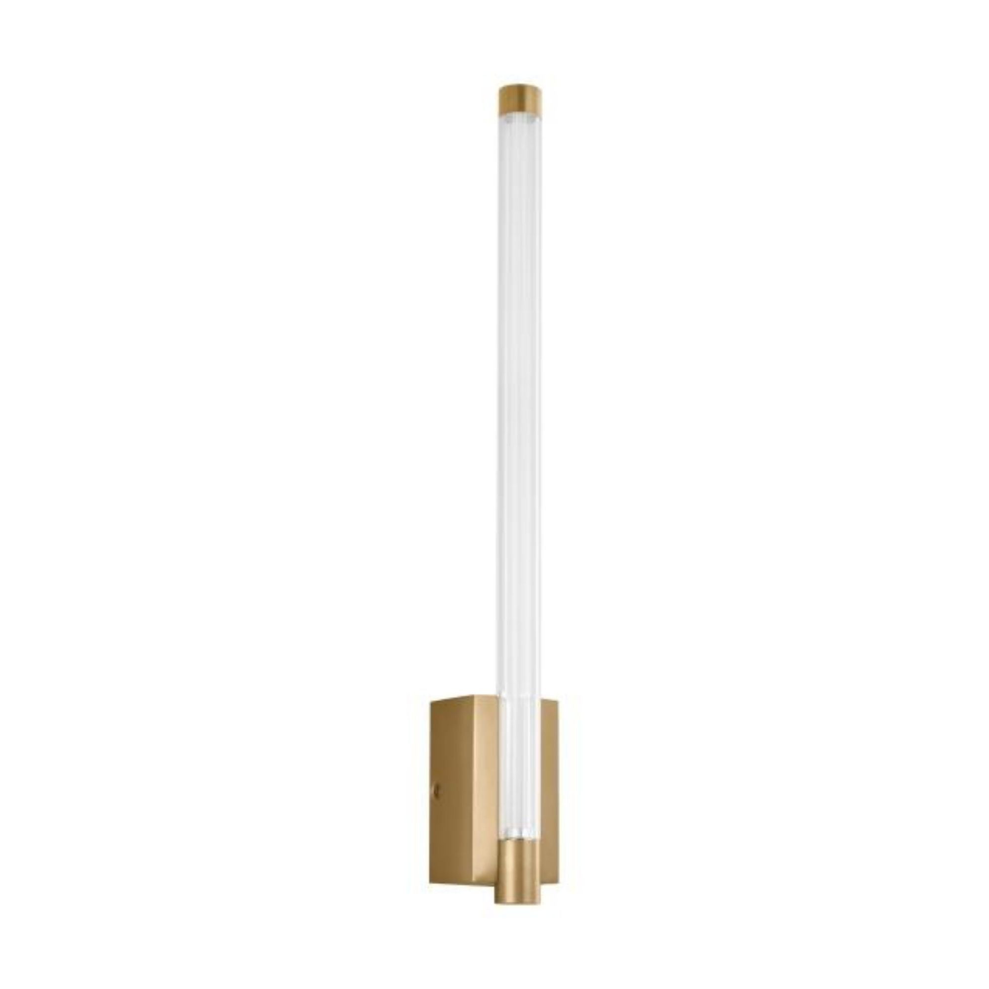 Phobos 1 Light Wall Sconce Wall Collection 1-Light LED 2700K Natural Brass by Kelly Wearstler