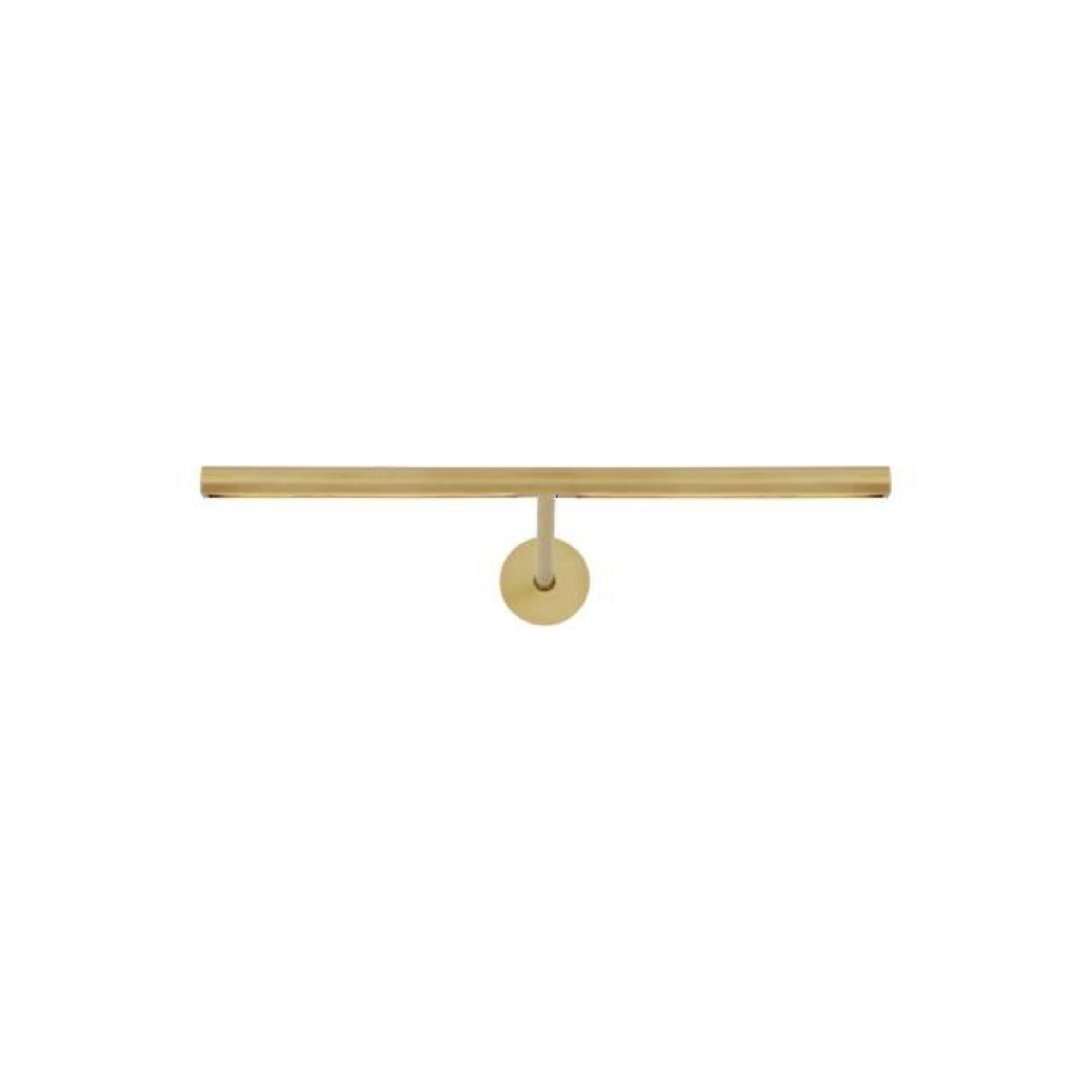 Plural Faceted 12 Picture Light Wall Collection 1-Light LED 2700K Natural Brass by Sean Lavin