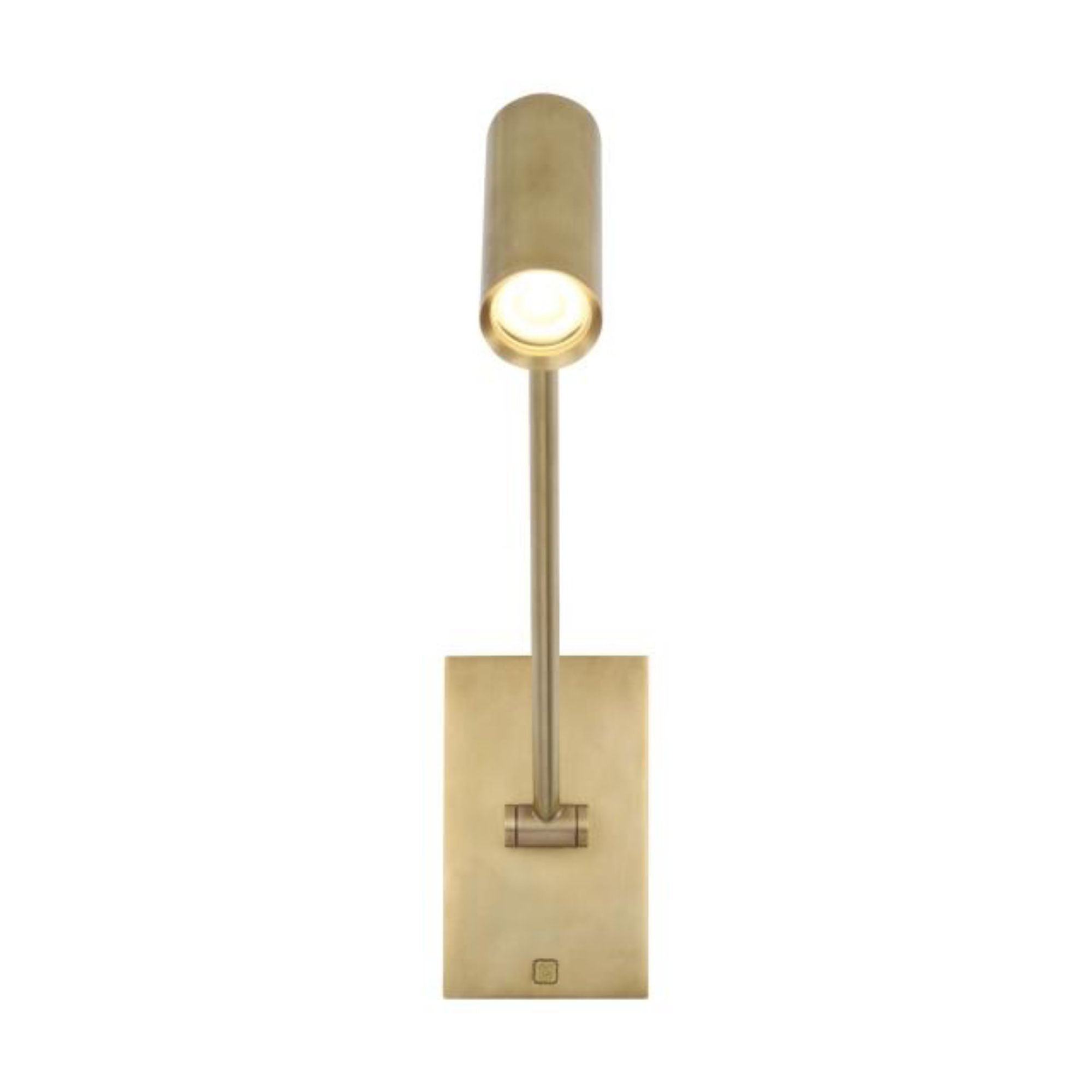 Ponte Small Task Sconce Wall Collection 1-Light 3000K Natural Brass by Sean Lavin