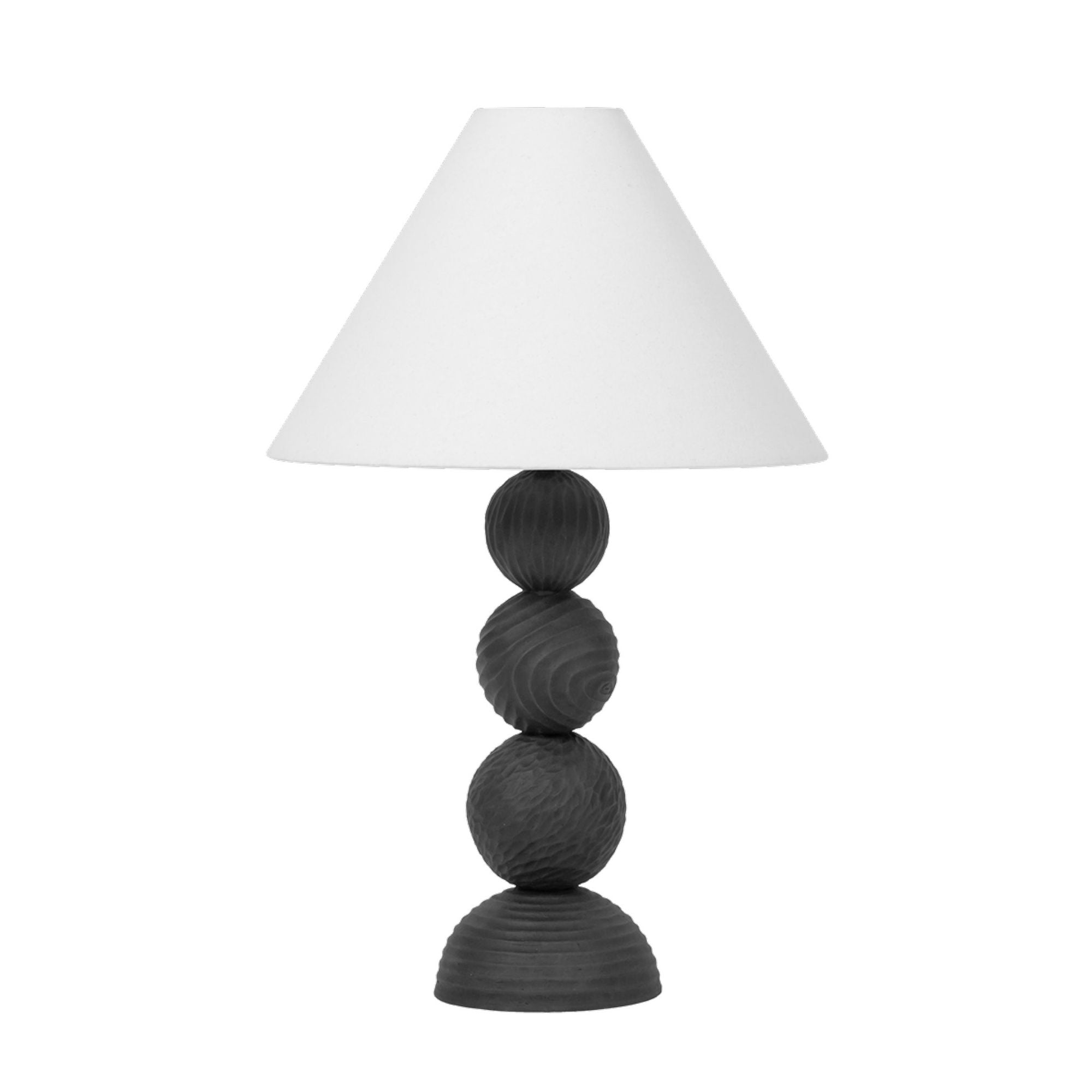 Miela 1-Light Table Lamp in Forged Iron by Loft & Thought 19W x 30H