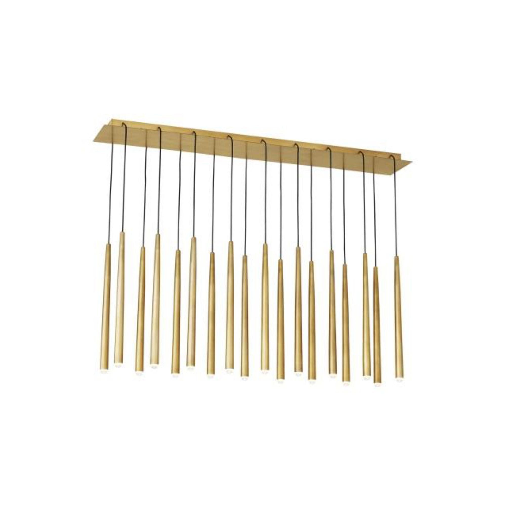 Pylon 18 Light Chandelier ESSENCE 18-Light LED 3000K Natural Brass by Sean Lavin