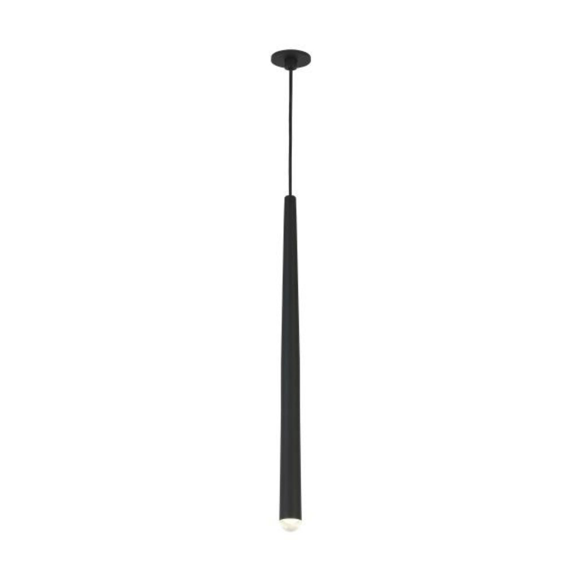 Pylon Port Alone Pendant Line-Voltage Pendants/Suspension 1-Light LED 3000K Nightshade Black by Sean Lavin