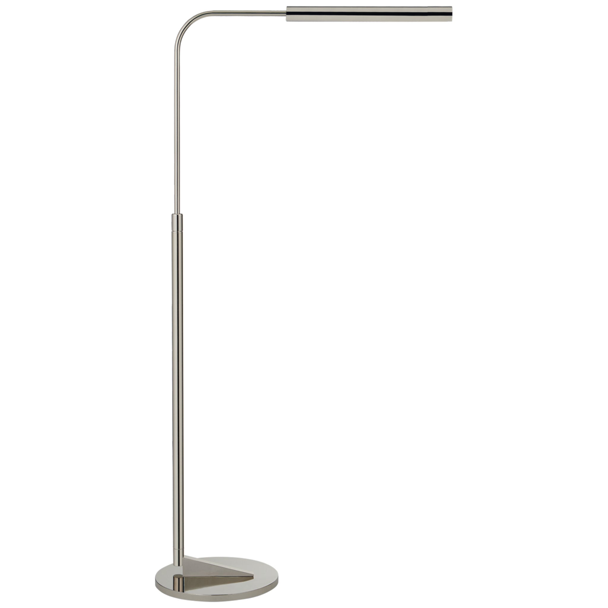 Ian K. Fowler Austin Adjustable Floor Lamp in Polished Nickel W11" x H36.75" - 48"