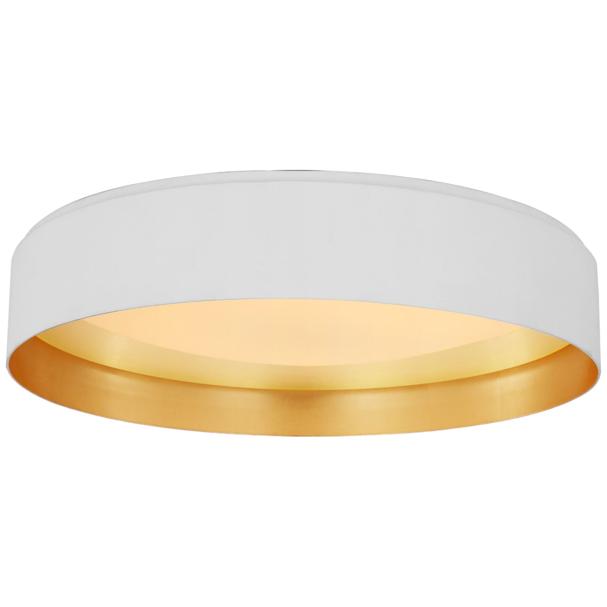 Visual Comfort Shaw Extra Large Flush Mount in White Ceiling Light W24" x H4.75"
